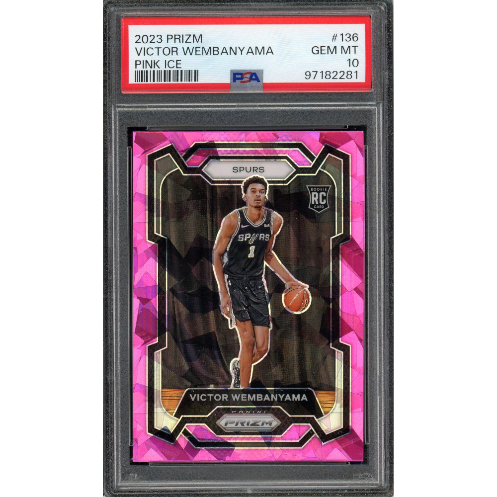 Victor Wembanyama 2023 Panini Prizm Pink Ice Rookie Card