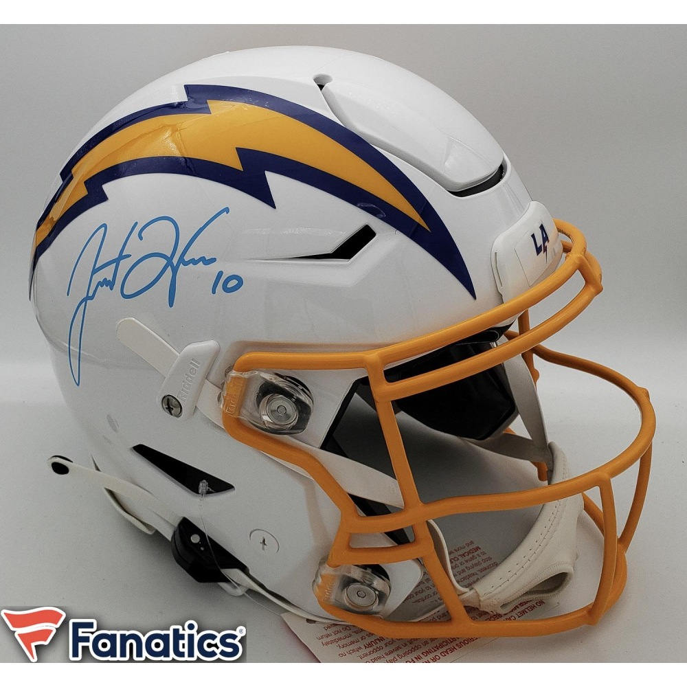 chargers speedflex helmet Omarion Hampton Autographed & Inscribed 