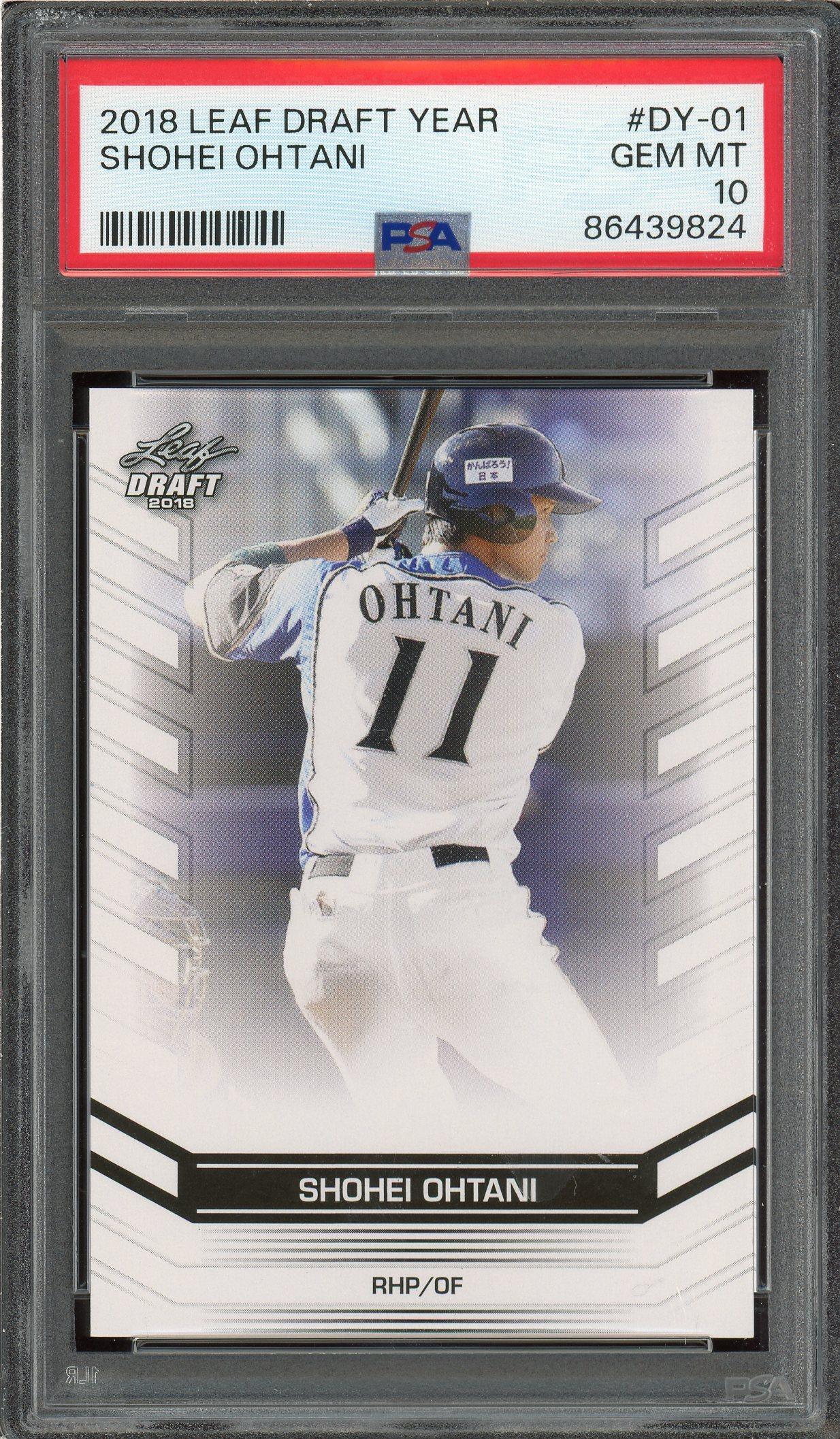 Shohei Ohtani 2018 Leaf Draft Year Rookie Card PSA Gem Mint 10! | Auction  of Champions