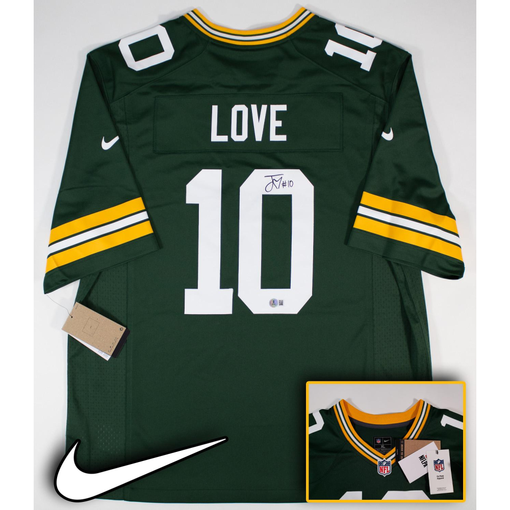 Jordan Love Signed Green Bay Packers Nike NFL Replica Game Jersey