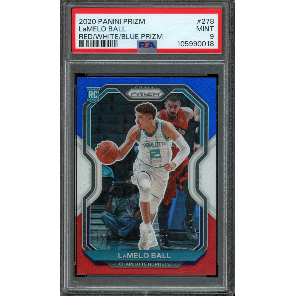 LaMelo Ball 2020 Panini Prizm Red, White, Blue Prizm Rookie Card