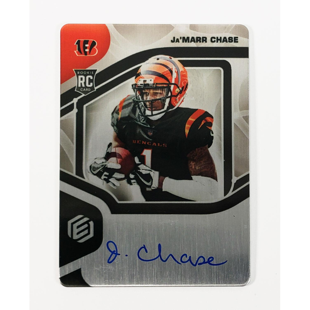 Ja'Marr Chase 2021 Panini Elements Autograph Rookie Card 66/99