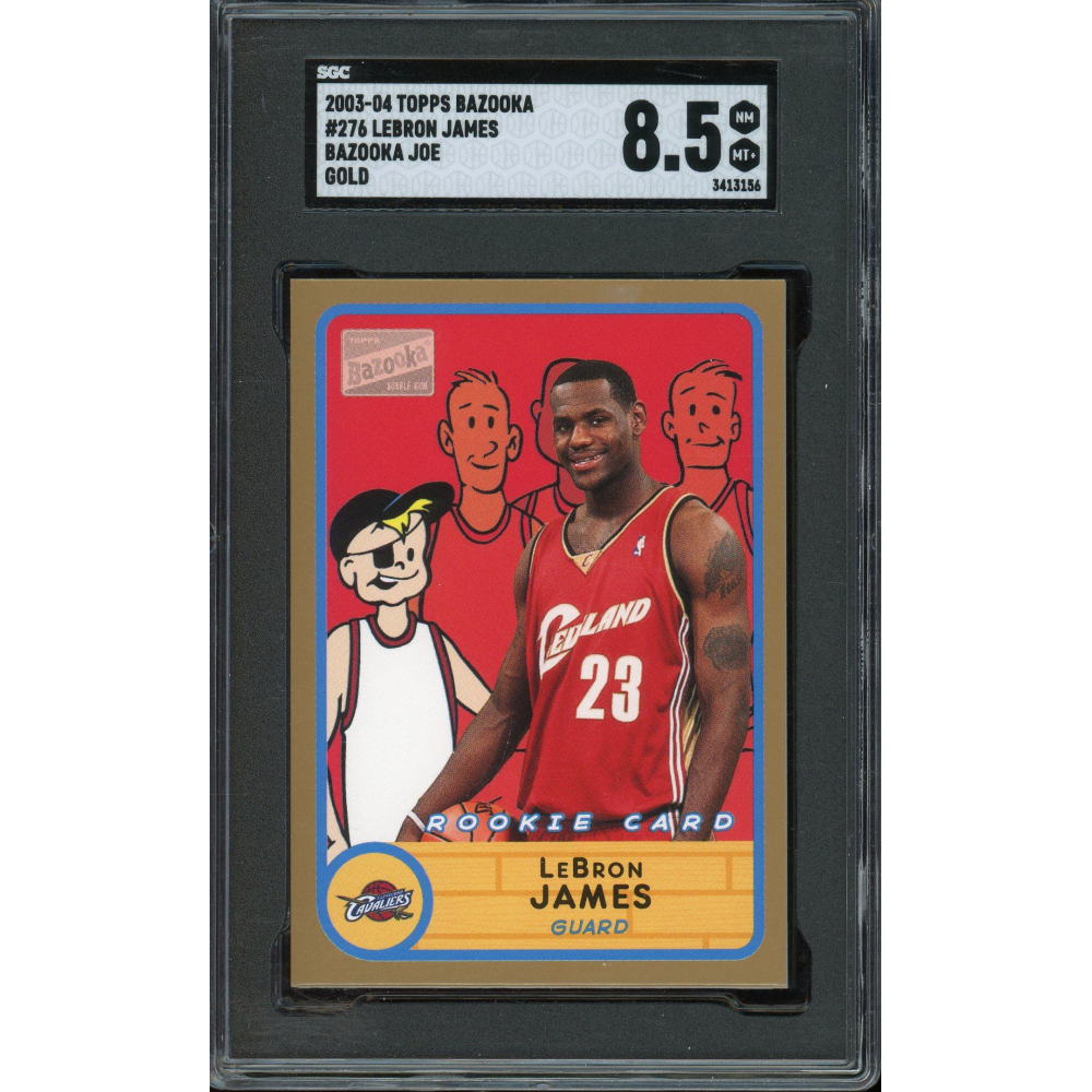 LeBron James 2003 Topps Bazooka Joe Gold Card #276 BGS 8.5