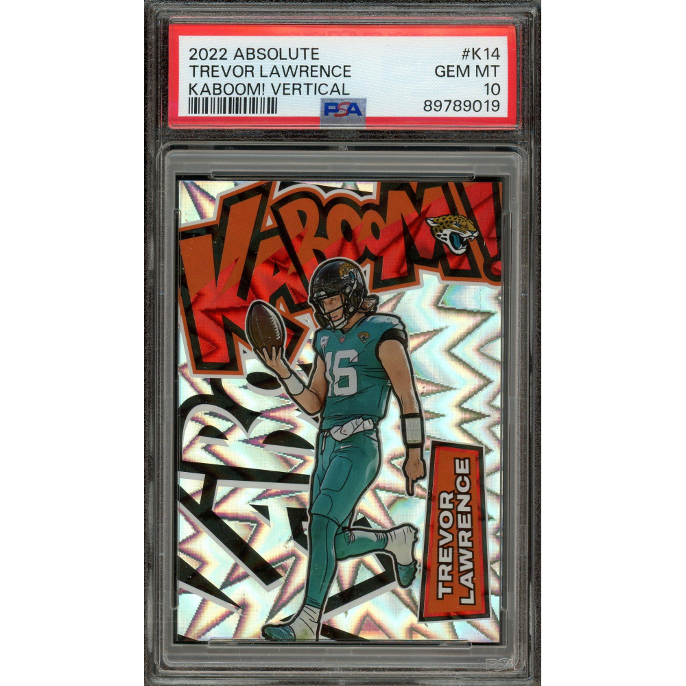 Trevor Lawrence 2022 Panini Absolute Kaboom! Vertical Card PSA Gem