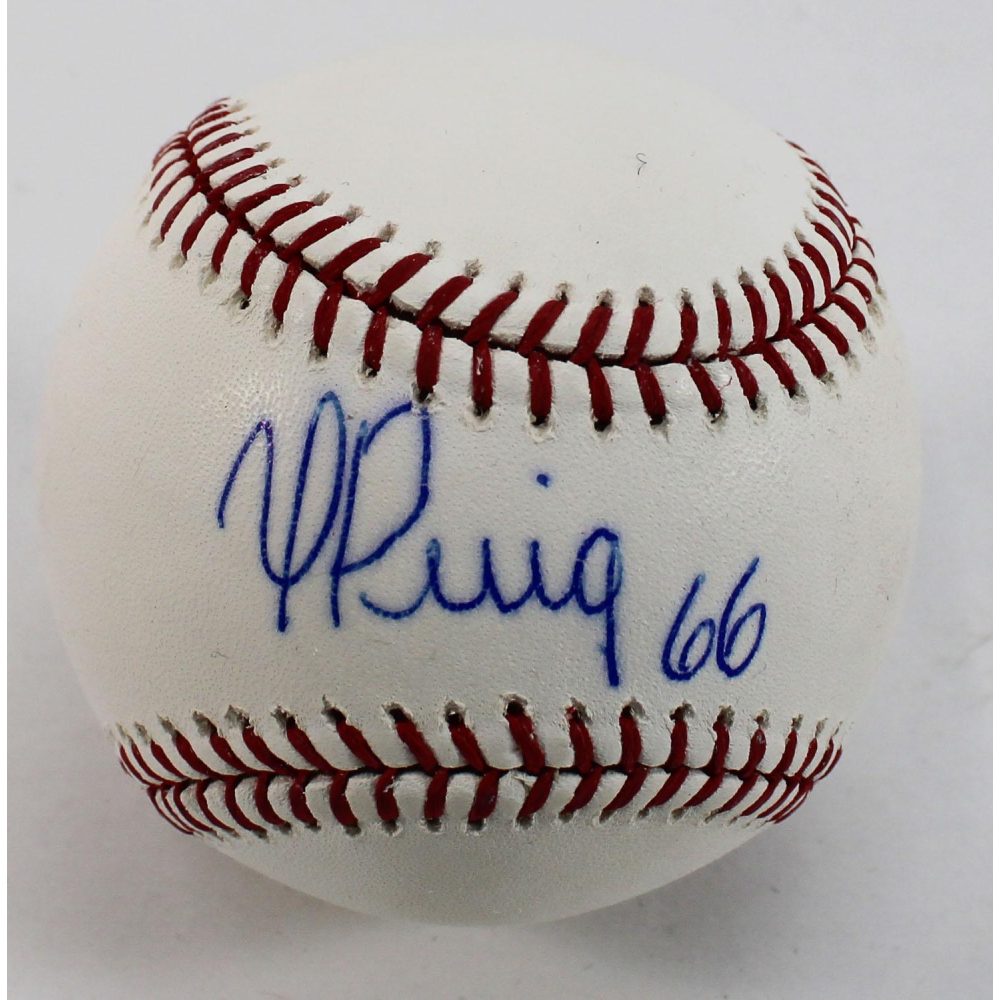 Yasiel Puig Signed OML Baseball (JSA COA) | Auction of Champions