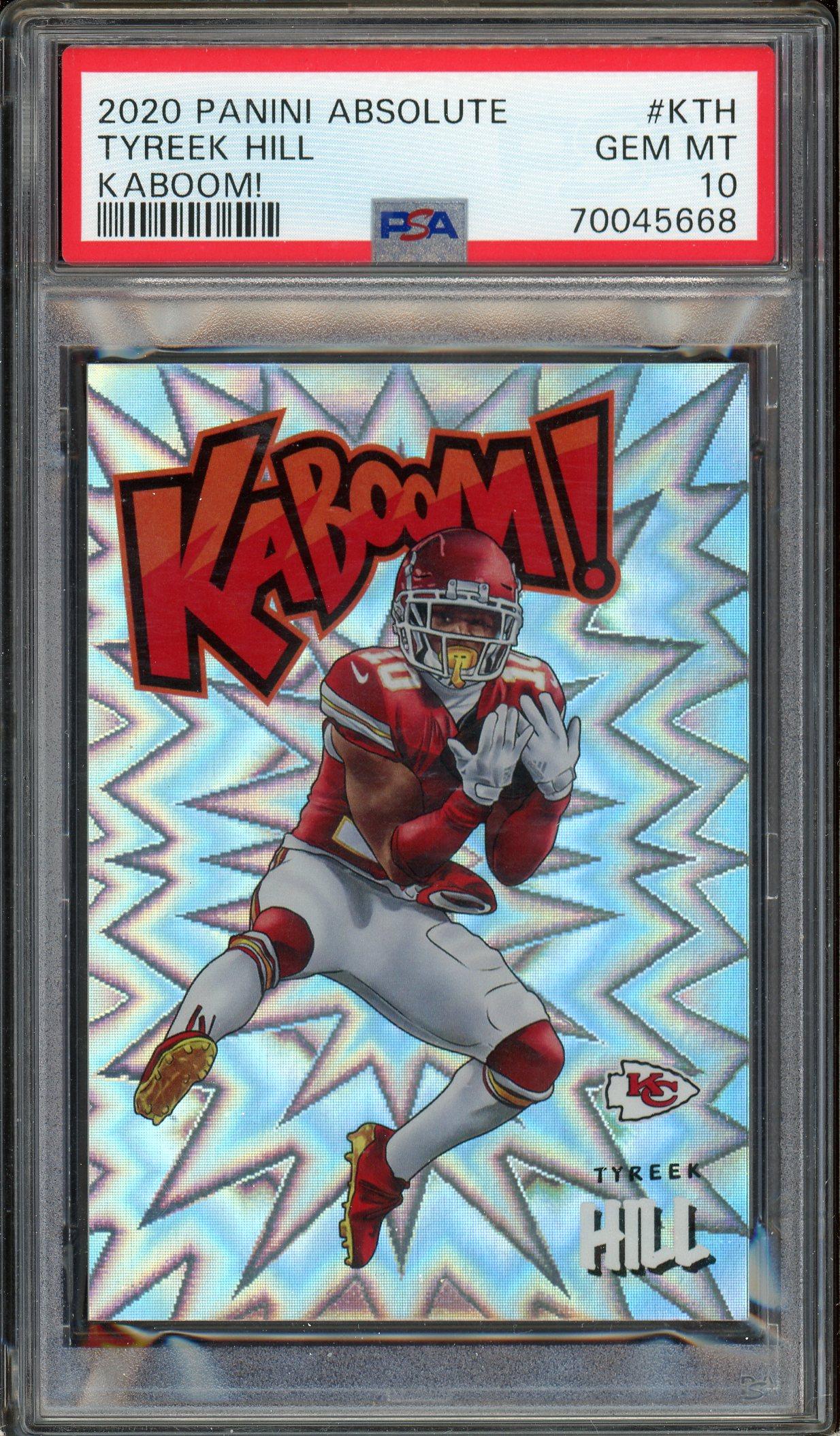 Tyreek Hill 2020 Panini Absolute Kaboom! Card PSA Gem Mint 10! | Auction of  Champions