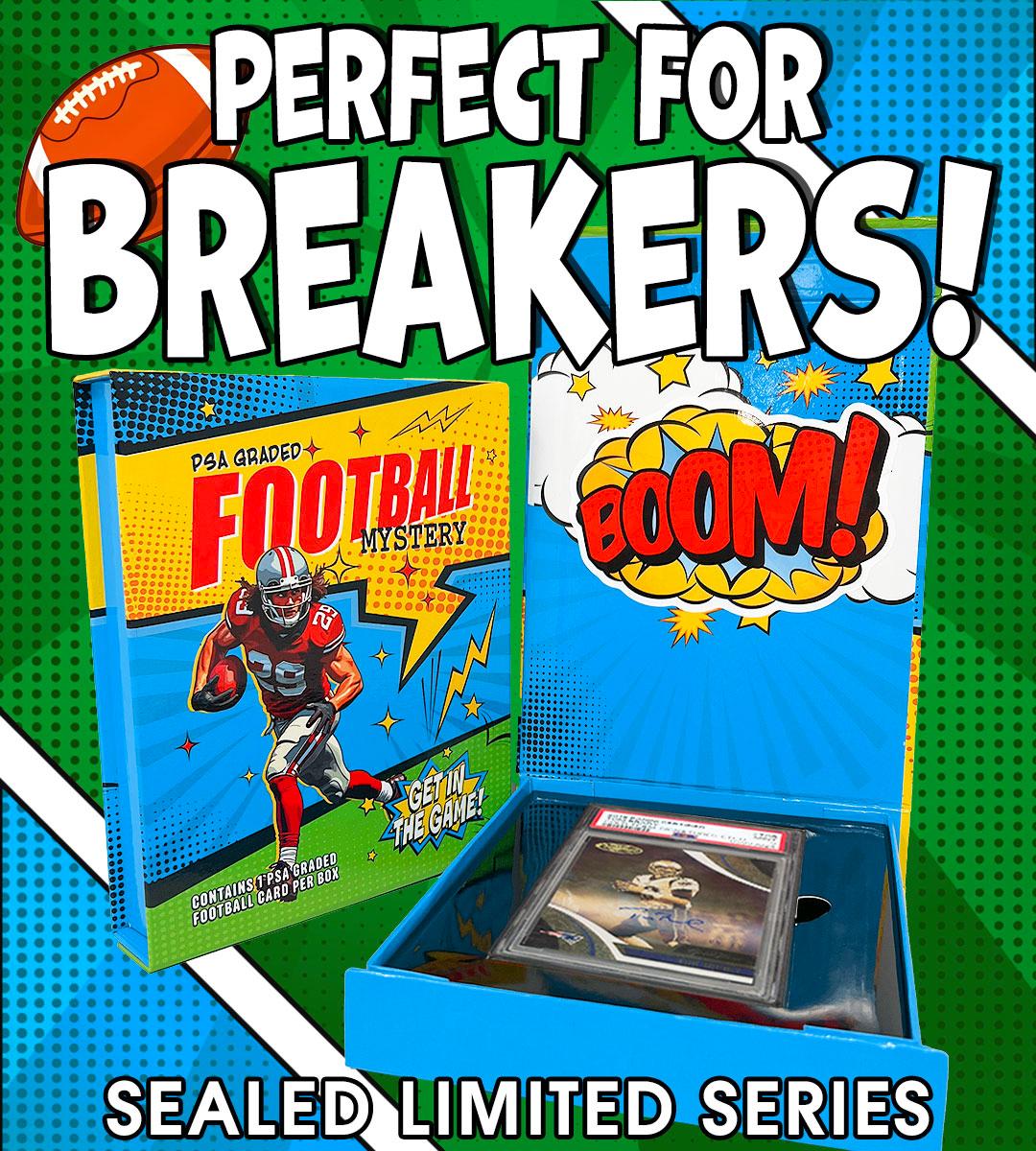 PSA Graded Football Mystery BOOM BOX, Series 1! Limited to only 200 packs! | Auction of Champions PSA Graded Football Mystery BOOM BOX, Series 1! Limited to only 200 packs! | Auction of Champions
