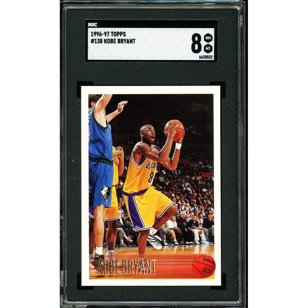 Kobe Bryant 1996 Topps Rookie Card #138 SGC 8 | Auction of Champions