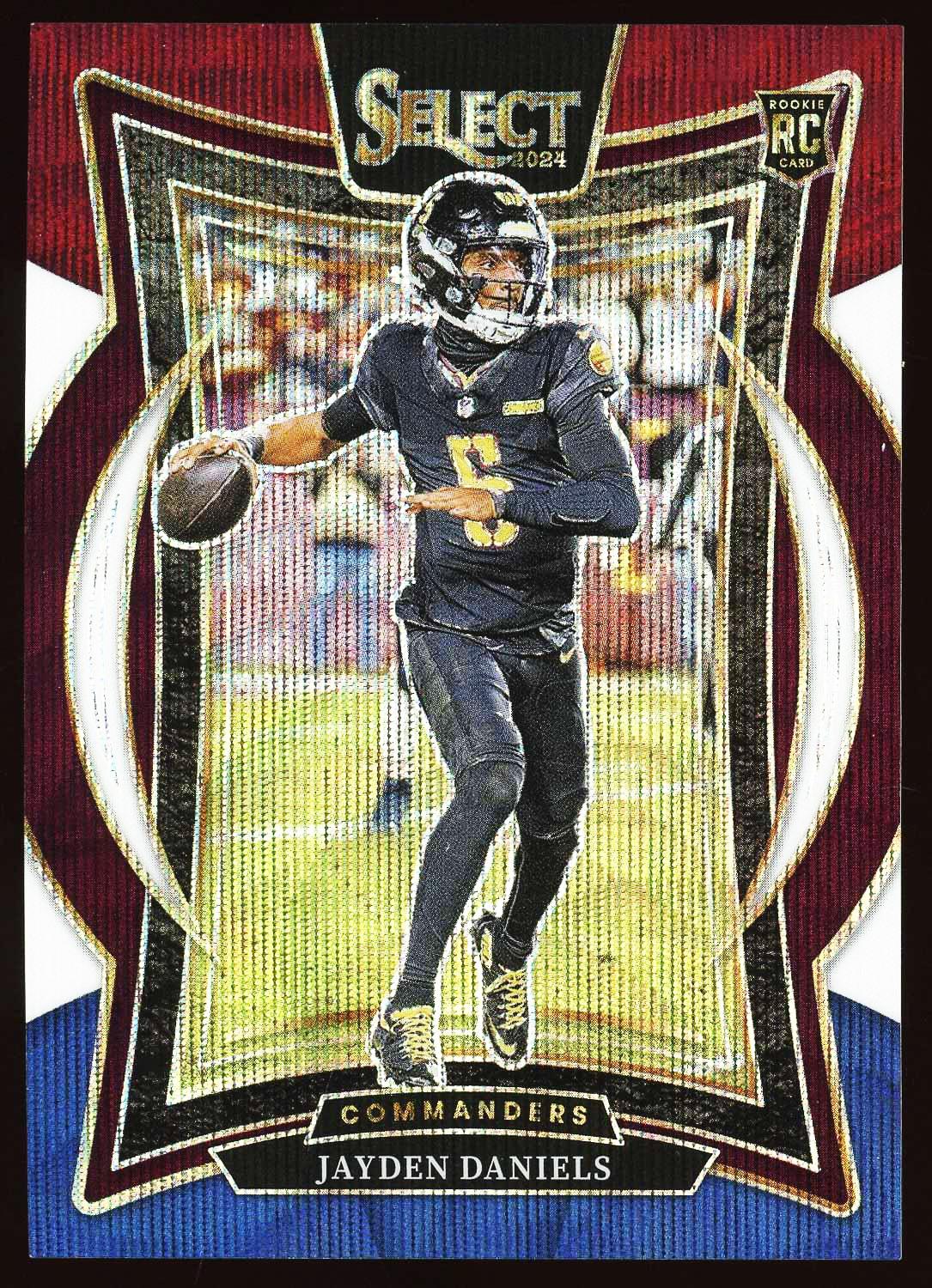 Jayden Daniels 2024 Panini Select Tri Color Card 58/299! | Auction