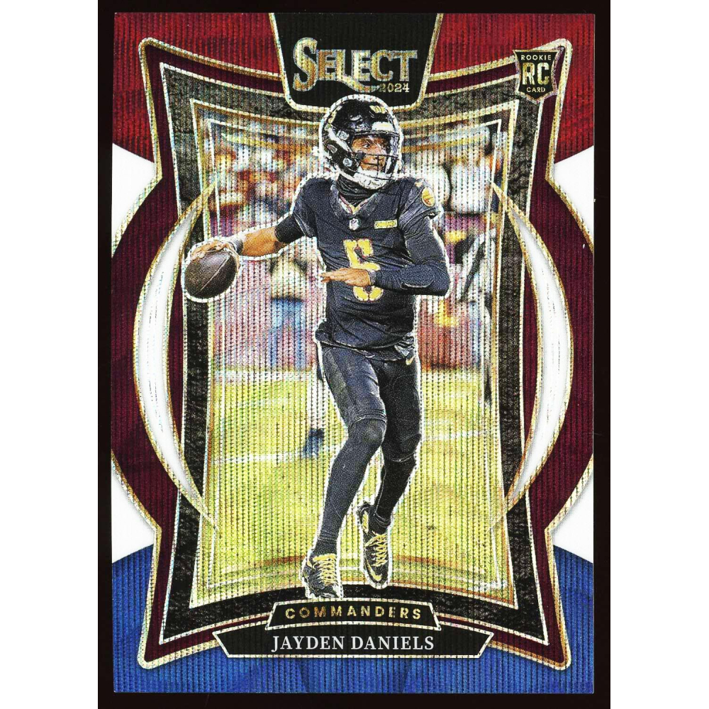 Jayden Daniels 2024 Panini Select Tri Color Card 58/299! | Auction