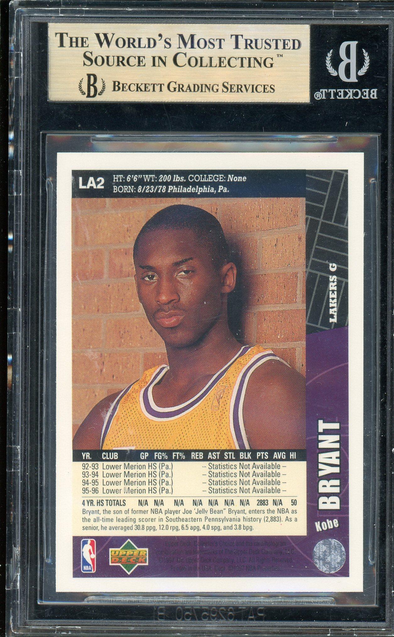 1996-97 UD Collector's Choice Lakers Set（KOBE BRYANT 1996