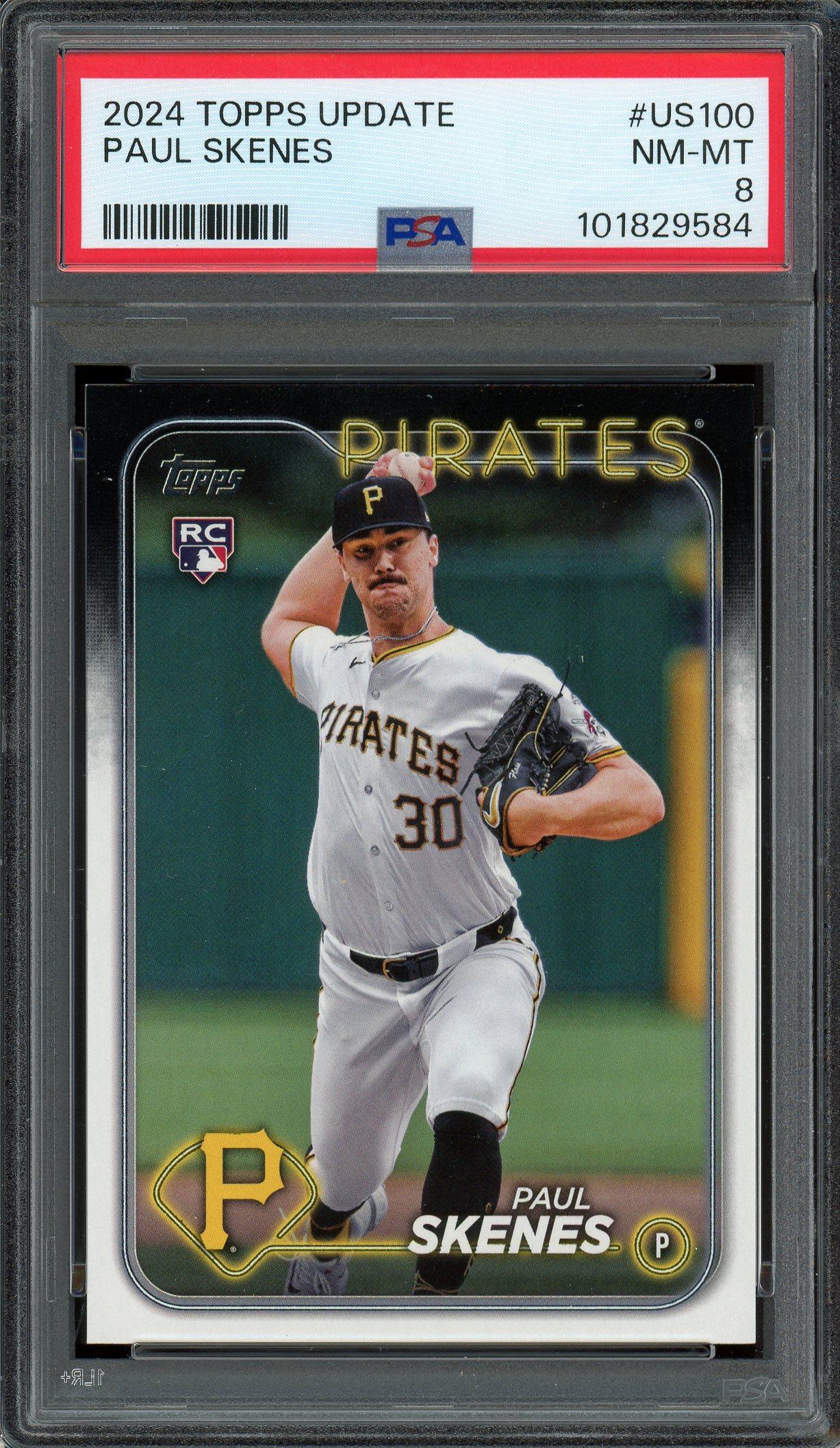 Paul Skenes 2024 Topps Update Rookie Card PSA 8 | Auction of Champions