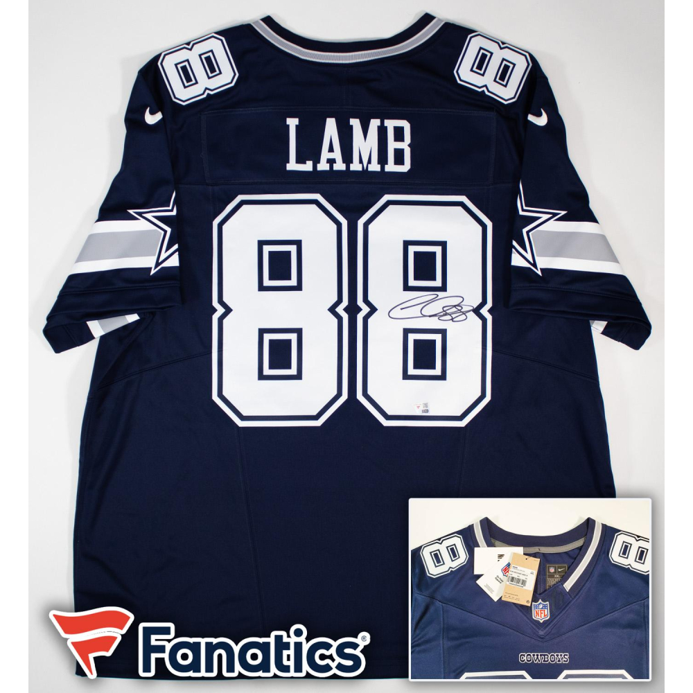 Ceedee Lamb Signed Dallas Cowboys Nike NFL Authentic Limited