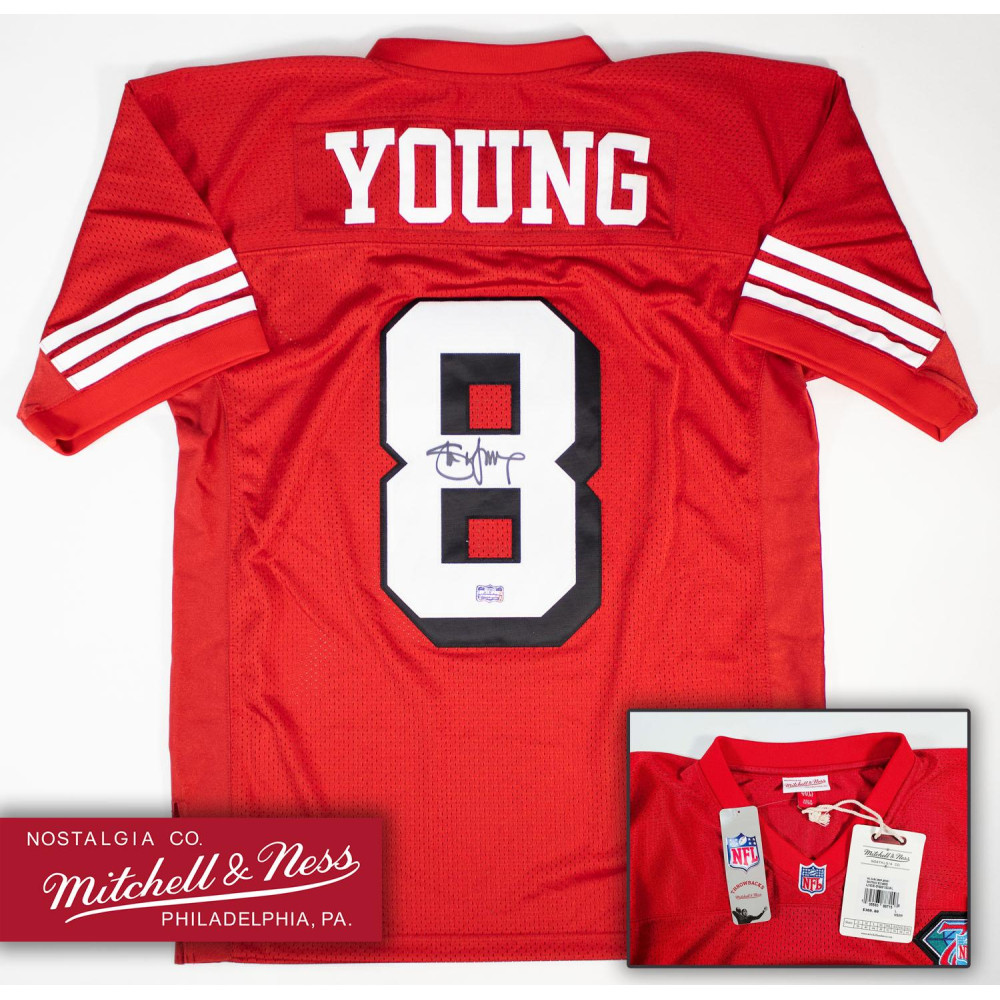 Steve Young Signed Authentic San Francisco 49ers 1994 Mitchell
