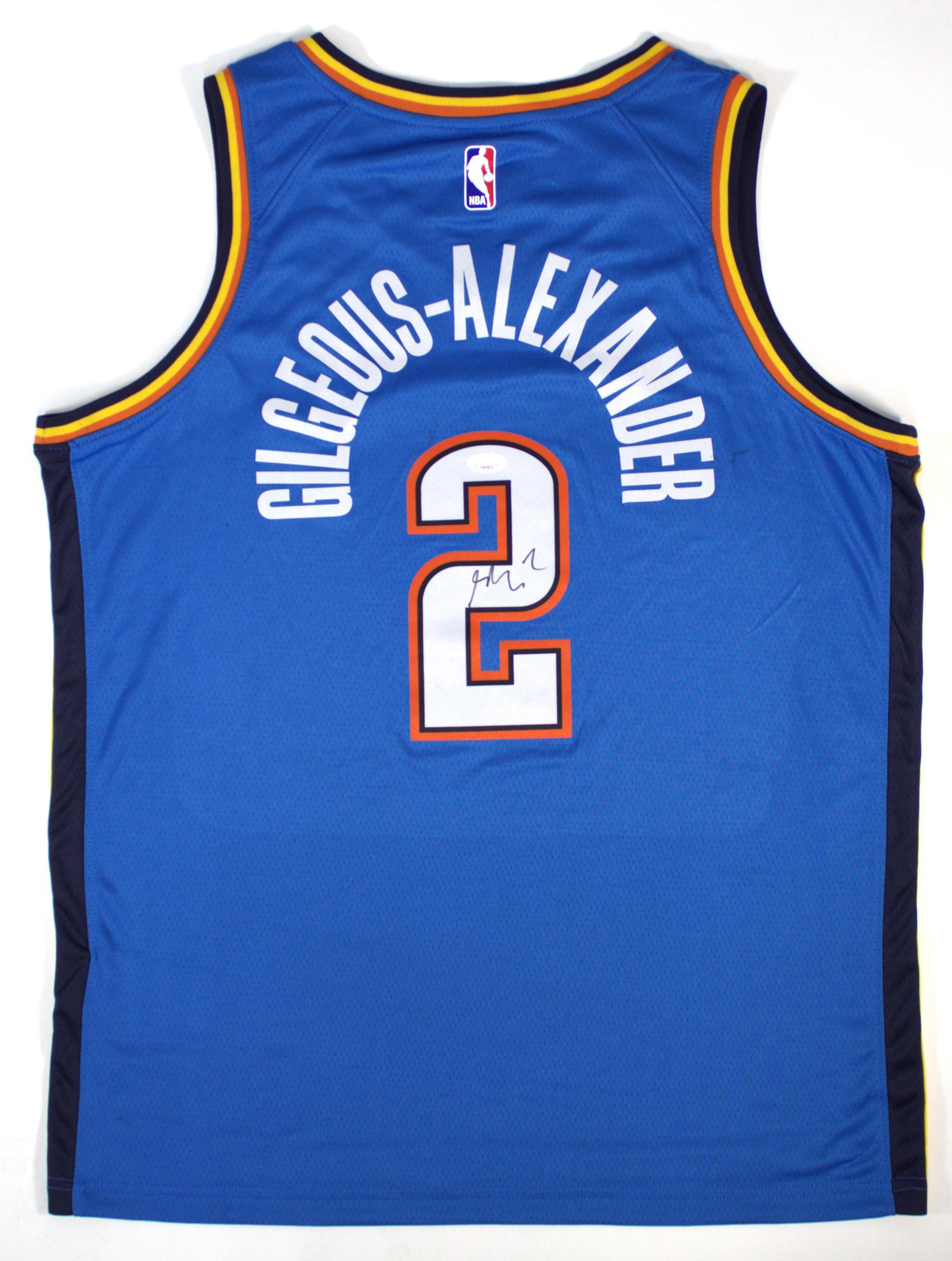 glico様　　オーダーページ Shai Gilgeous Alexander Signed Oklahoma City Thunder Custom Jersey
