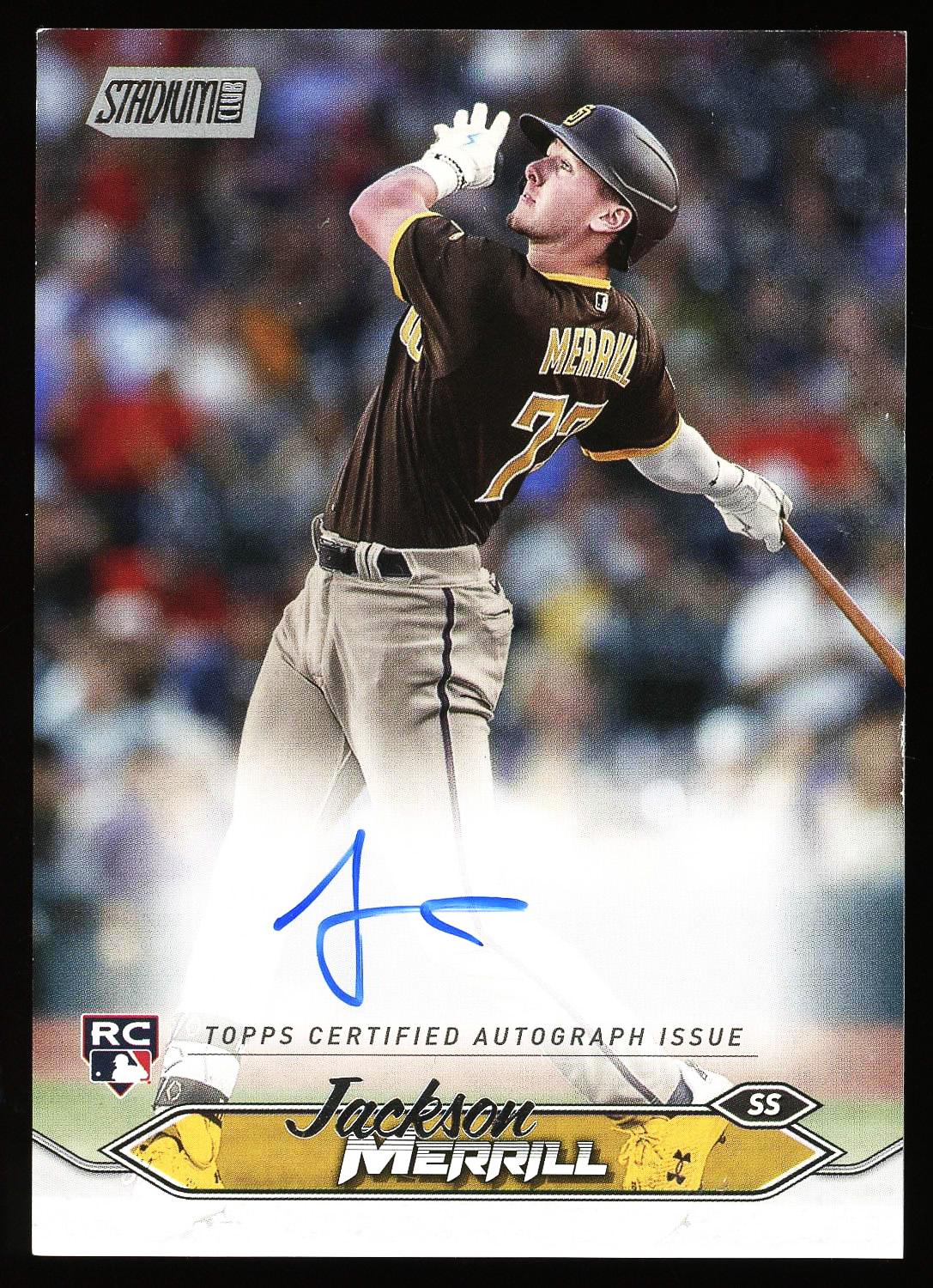 Jackson Merrill ジャクソンメリル topps サイン 25シリ ジャクソン