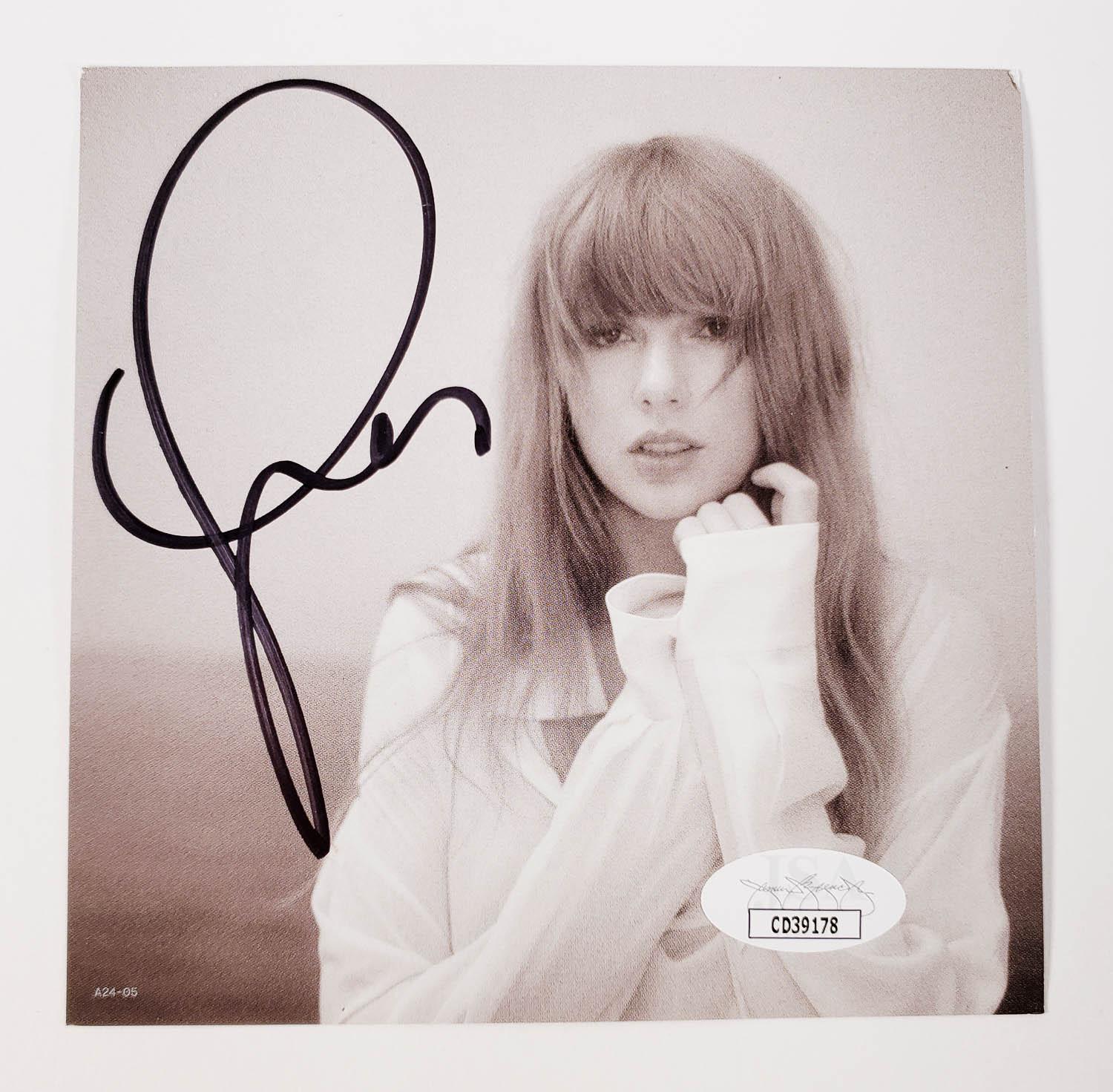 Taylor Swift Signed 'The Tortured Poets Department' CD Insert w