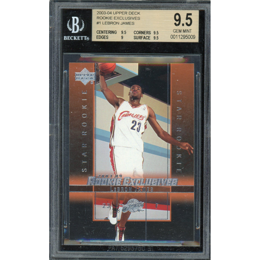 NBA カード Lebron James  Silver  BGS 9.5 Lebron James 2003 Upper Deck Premium Playmakers Rookie Card