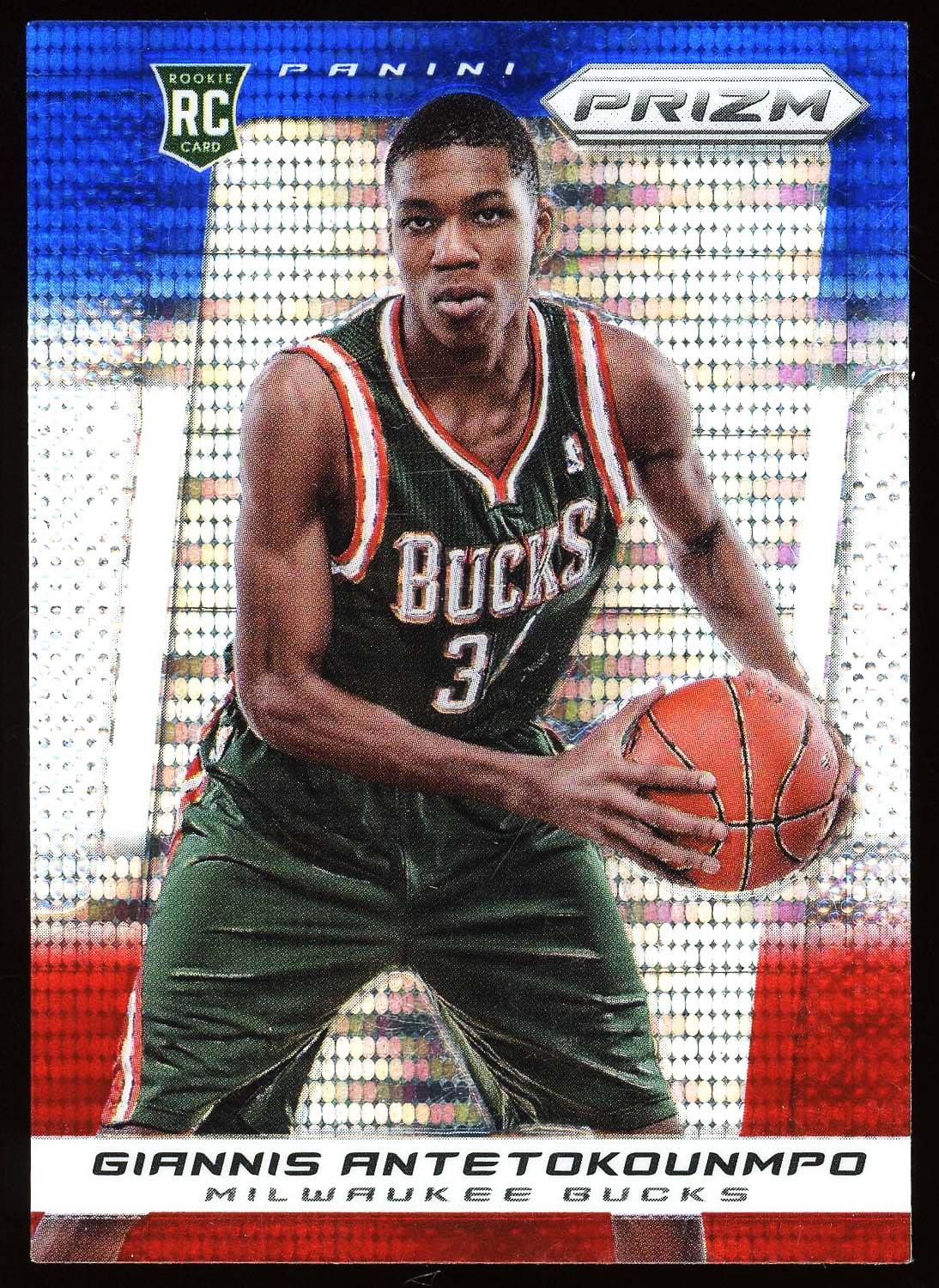 Giannis Antetokounmpo 2013 Panini Prizm Red, White & Blue