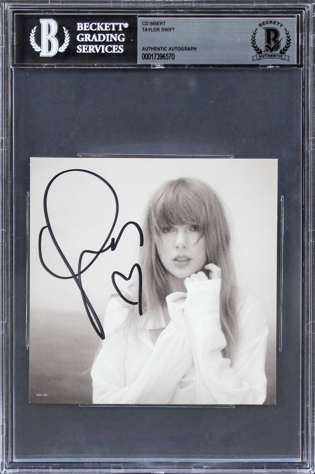 Taylor Swift Signed 'The Tortured Poets Department' CD Insert w