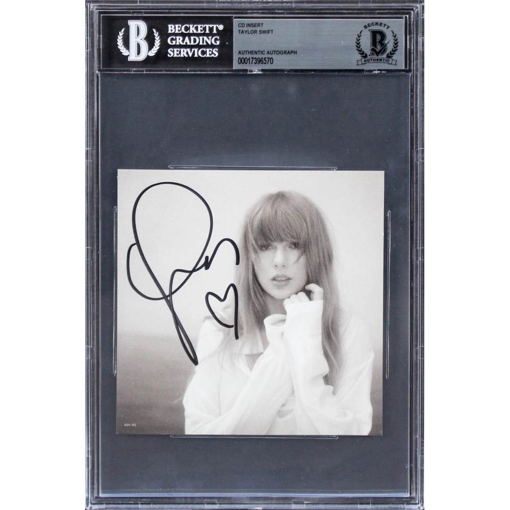 Taylor Swift Signed 'The Tortured Poets Department' CD Insert w