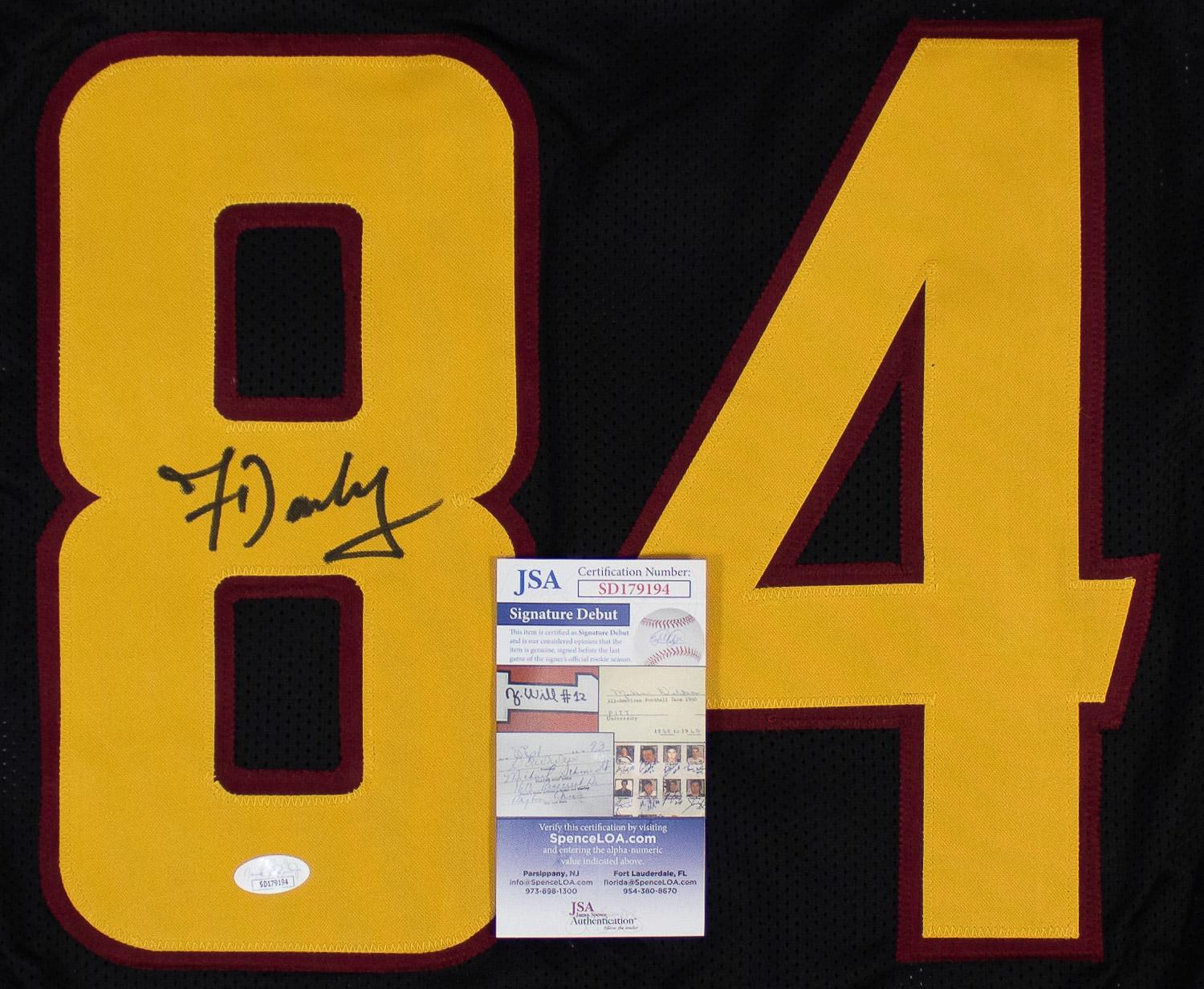 Frank Darby Signed Arizona State Sun Devils Custom Jersey