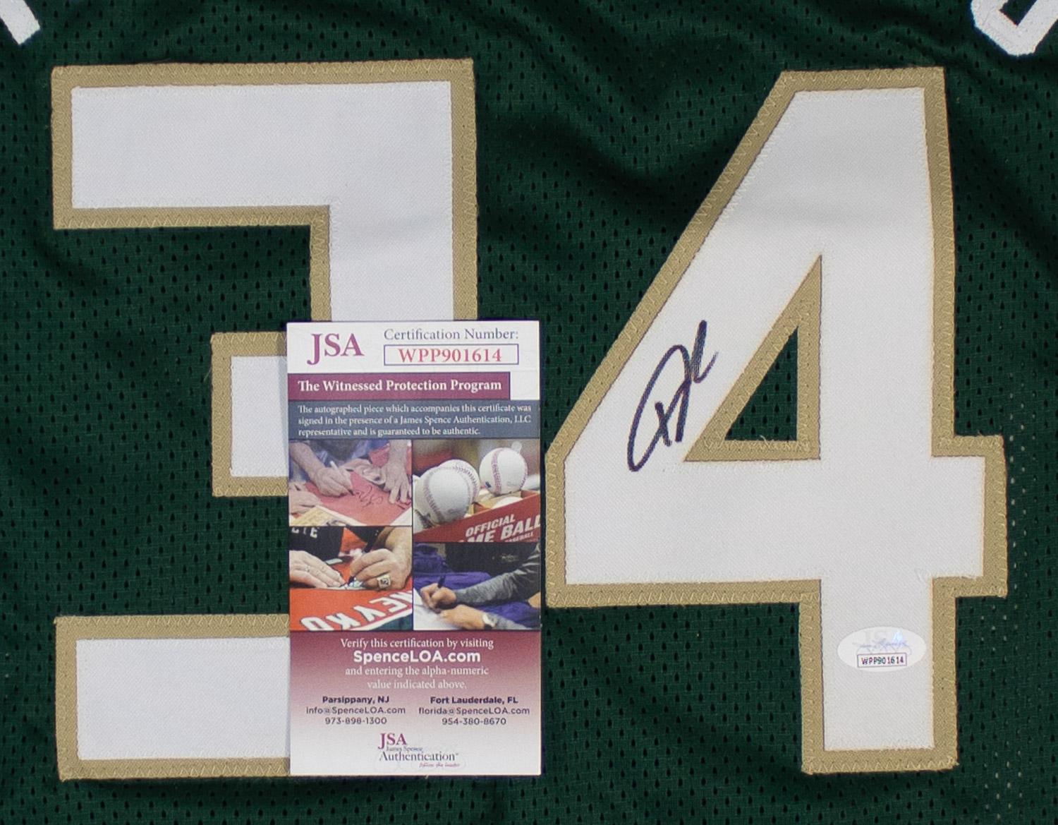 Giannis Antetokounmpo Signed Milwaukee Bucks Custom Jersey (JSA Witness ...