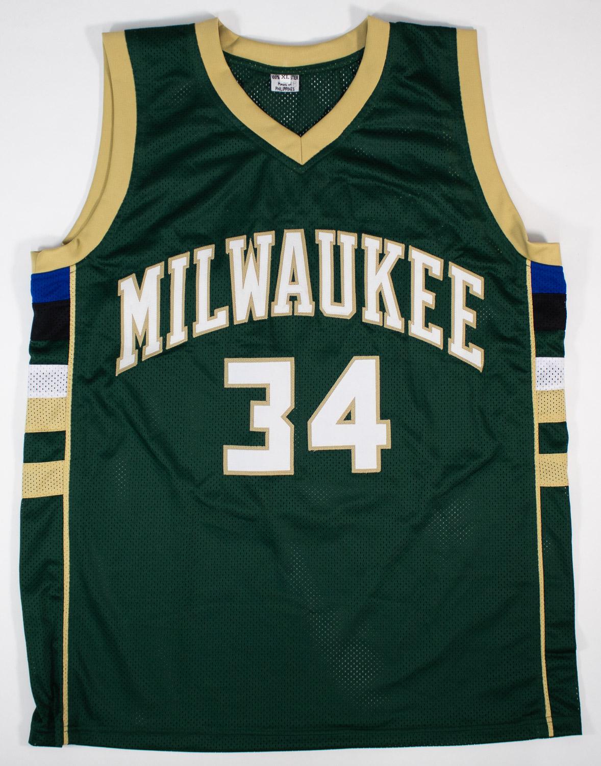 Giannis Antetokounmpo Signed Milwaukee Bucks Custom Jersey (JSA Witness ...
