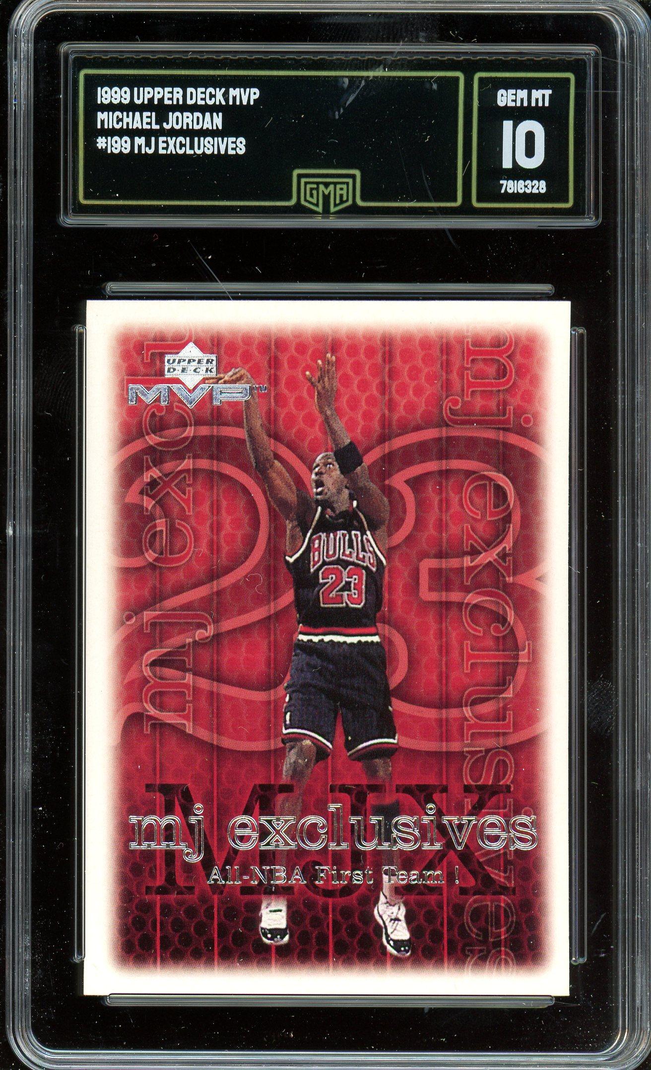 Michael Jordan 1999 Upper Deck MVP MJ Exclusives Card #189