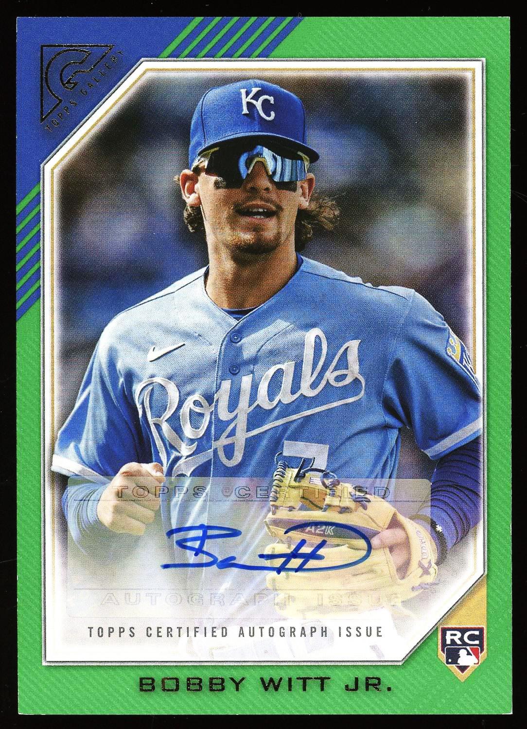 22-23 Topps BOBBY CLARK クラーク 直筆サインカード RC Bobby Witt Jr. 2022 Topps Gallery Green Autograph Rookie Card 43