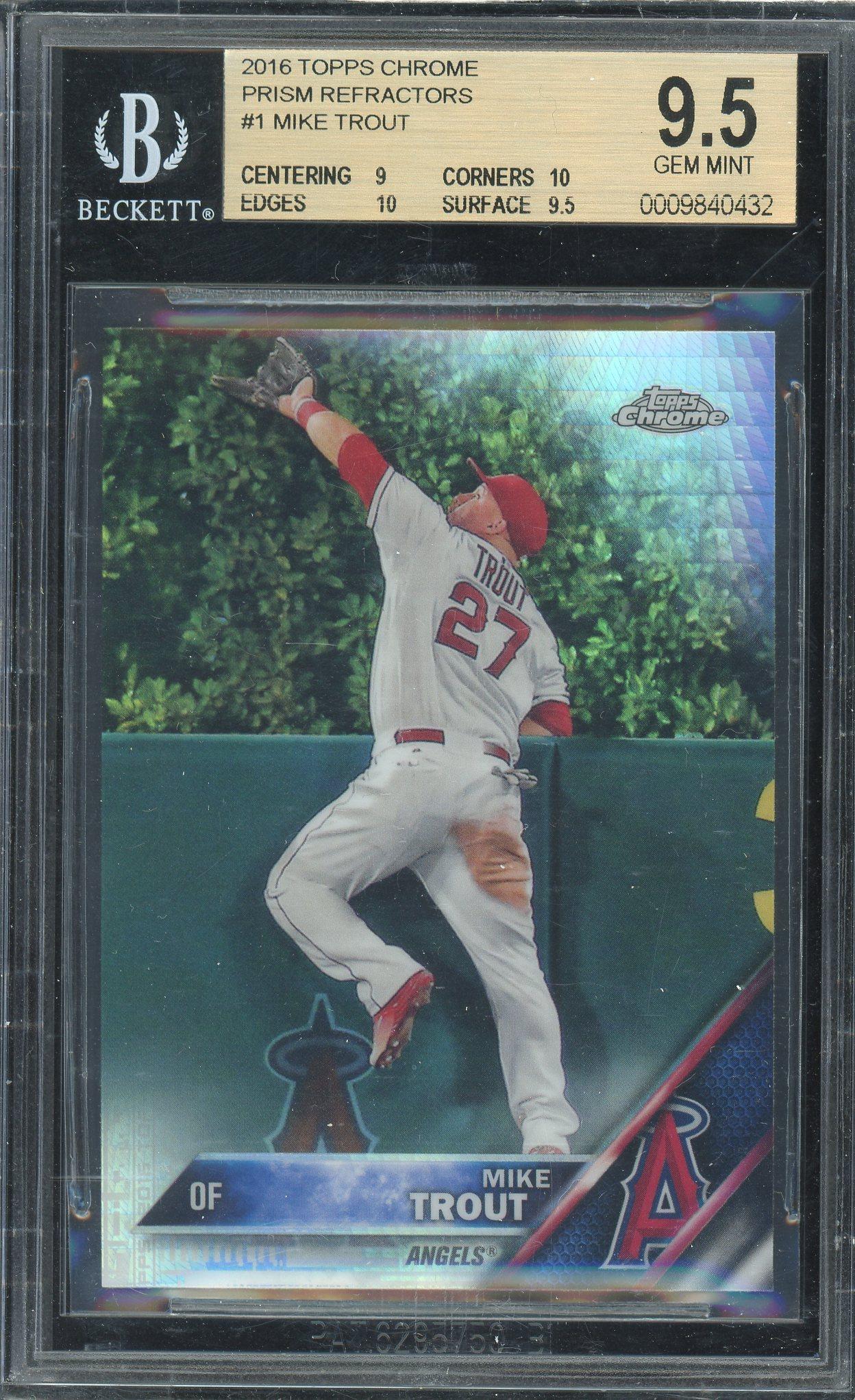 レア 2016 Topps マイク・トラウト 切手レリック CSG 9.5 レア 2016 Topps マイク・トラウト 切手レリック CSG 9.5