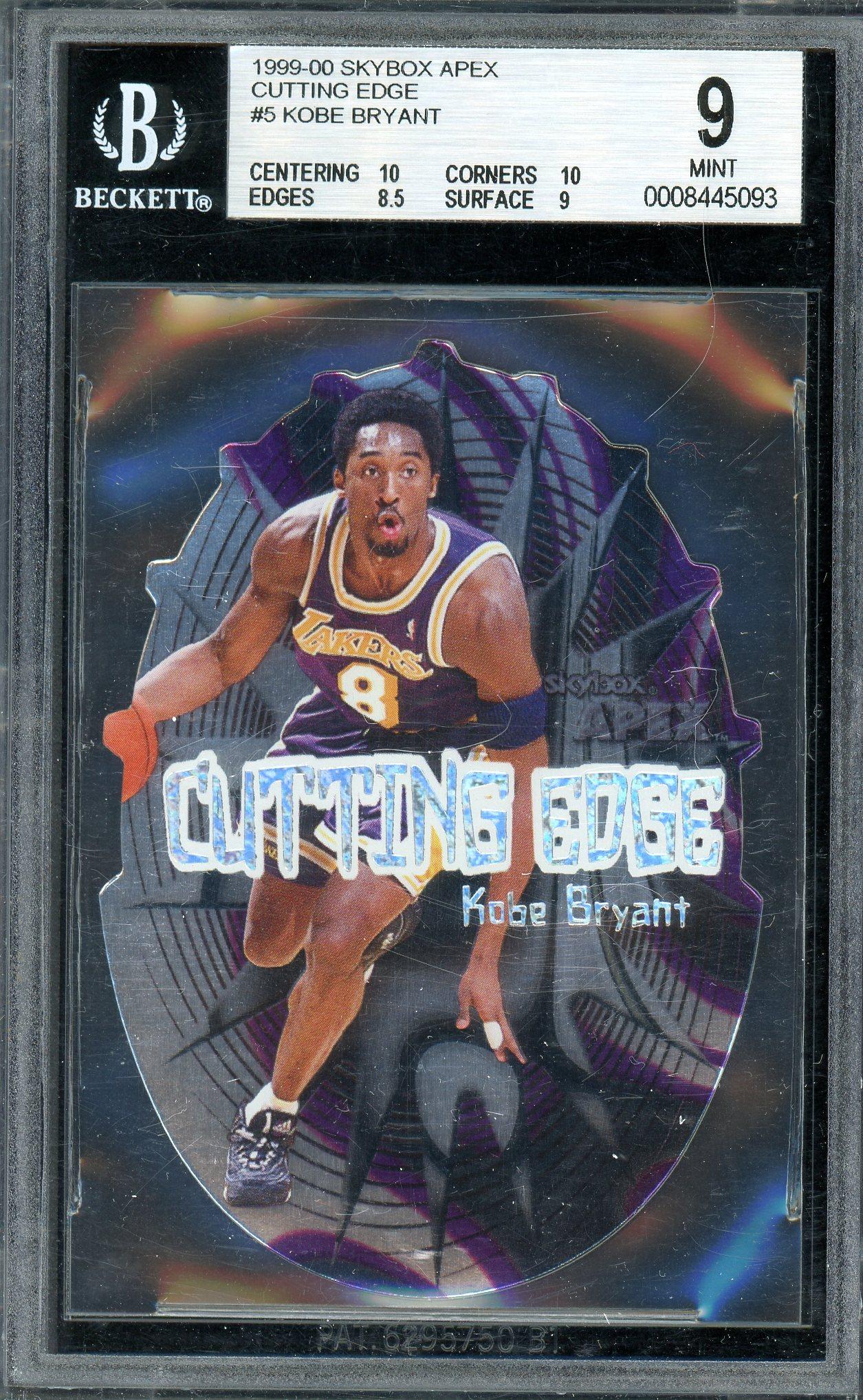その他 1999 Skybox Apex Cutting Edge KOBE Kobe Bryant 1999 Skybox Apex Cutting Edge Card #5 BGS 9