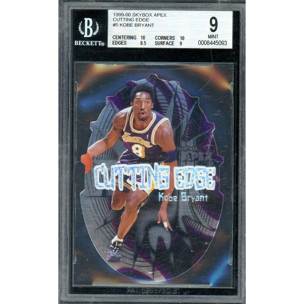 Kobe Bryant 1999 Skybox Apex Cutting Edge Card #5 BGS 9