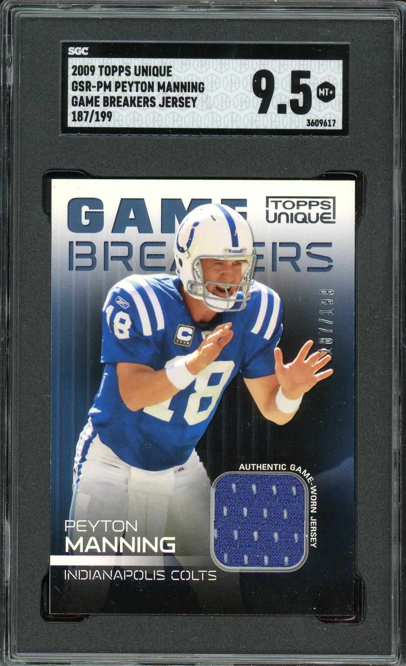 2008 MAILLOT GRIDIRON Gear PEYTON MANNING « O » + 2007 REGGIE WAYNE