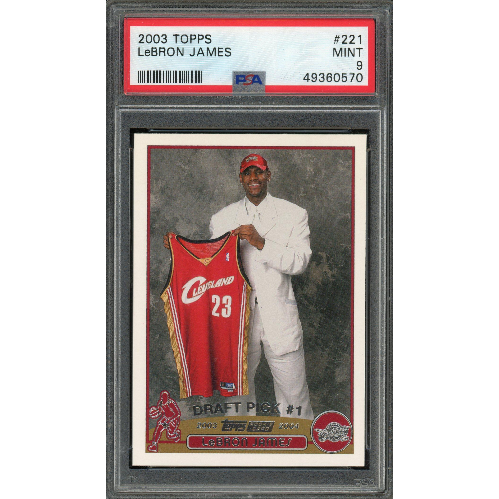 LeBron James 2003 Topps Rookie Card #221 PSA 9 | Auction of