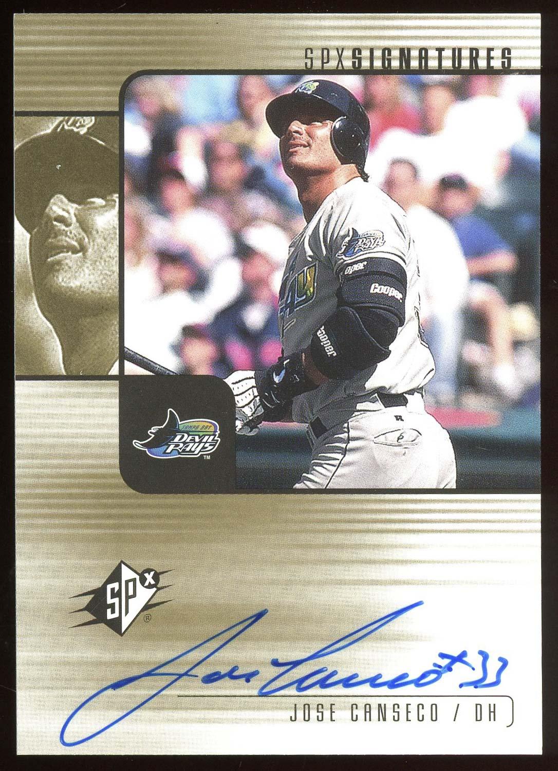 2001 Upper Deck SP Authentic Jose Canseco 直筆サインカード Anaheim