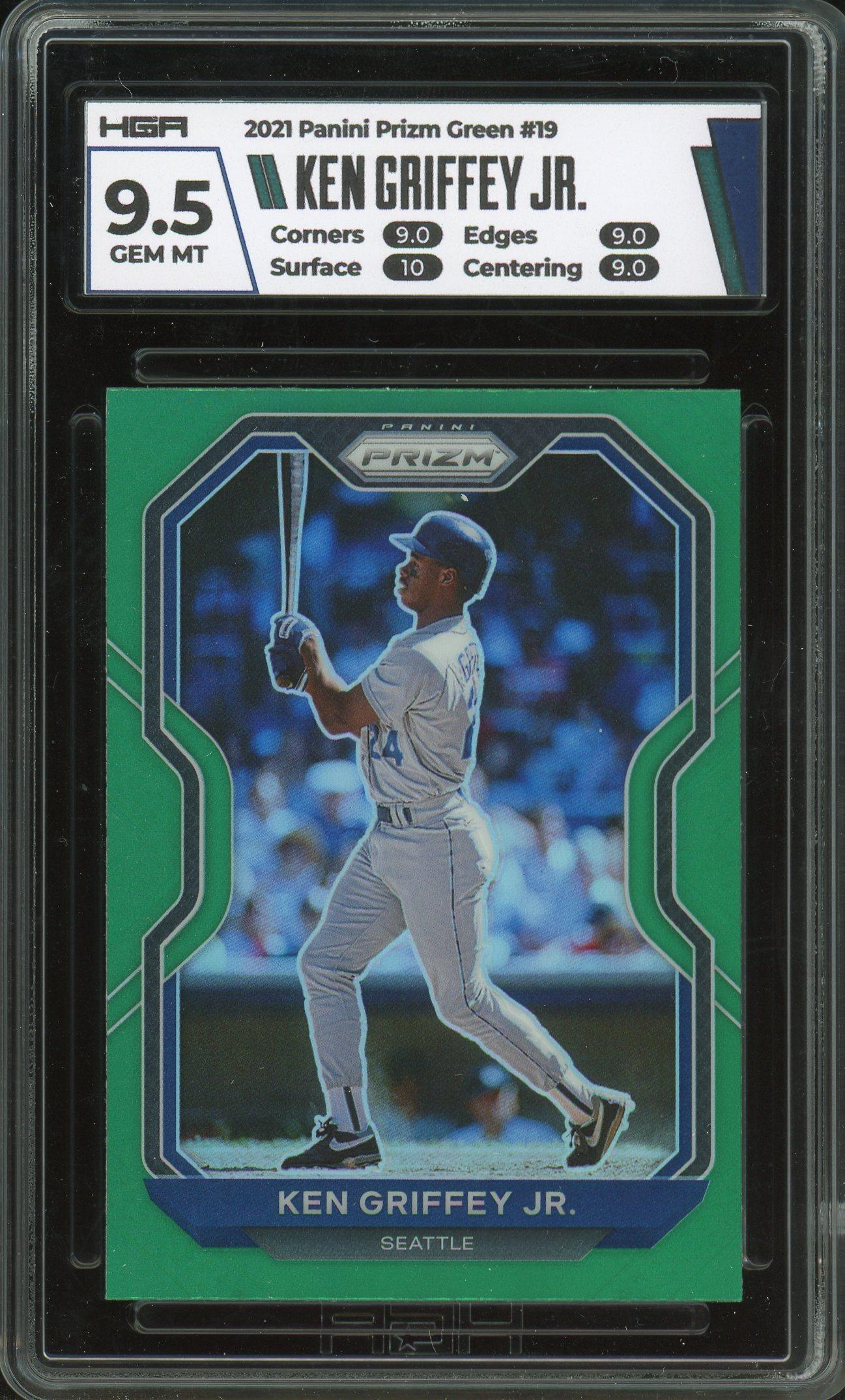 アールグラージュ ウィンターリトリート ゲイリー・フェンスキー Ken Griffey Jr. 2021 Panini Prizm Green Card #19 HGA 9.5 | Auction