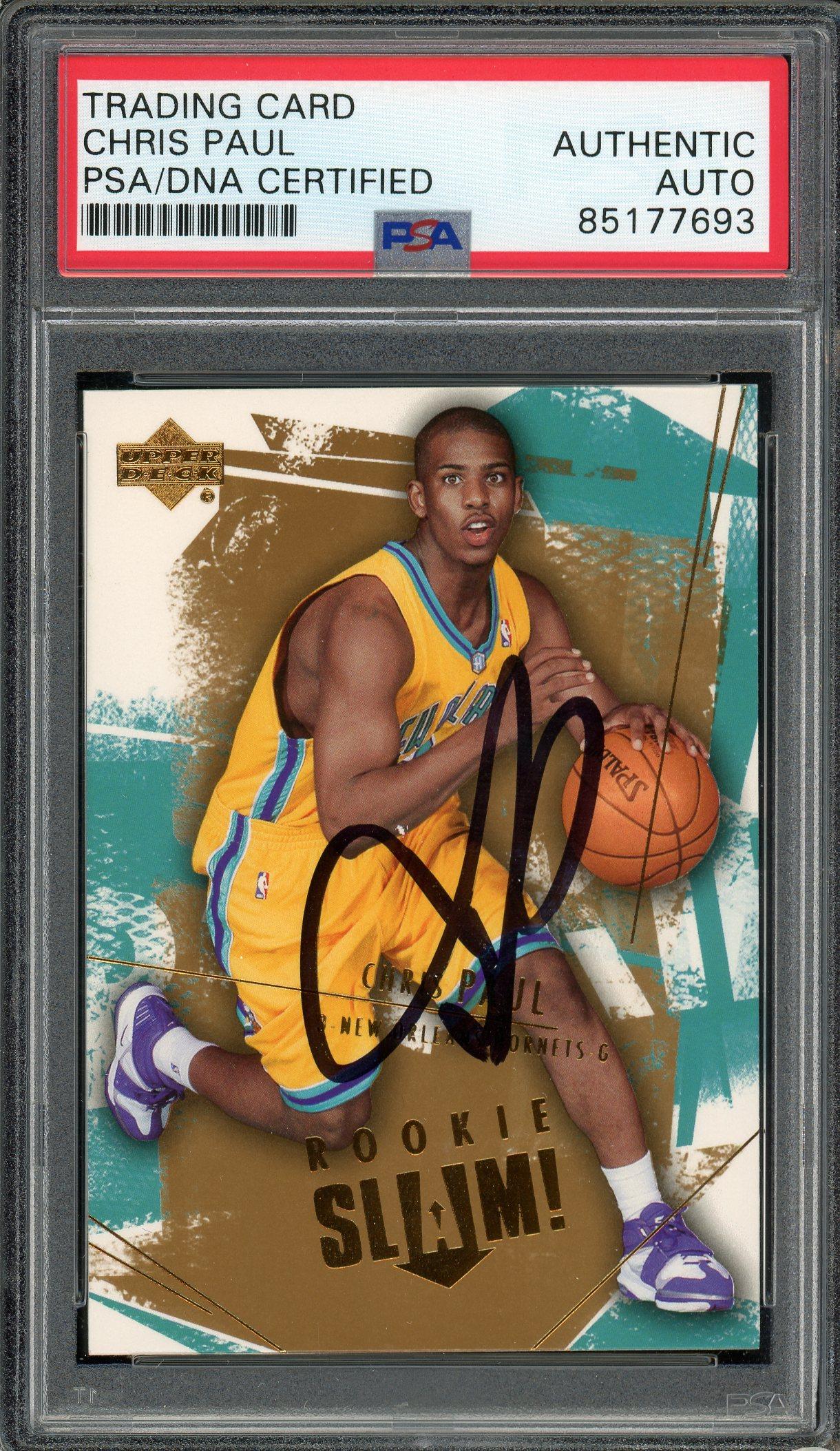 Chris Paul Signed 2005 Upper Deck Rookie Slam Card #93 PSA/DNA  display picture 1