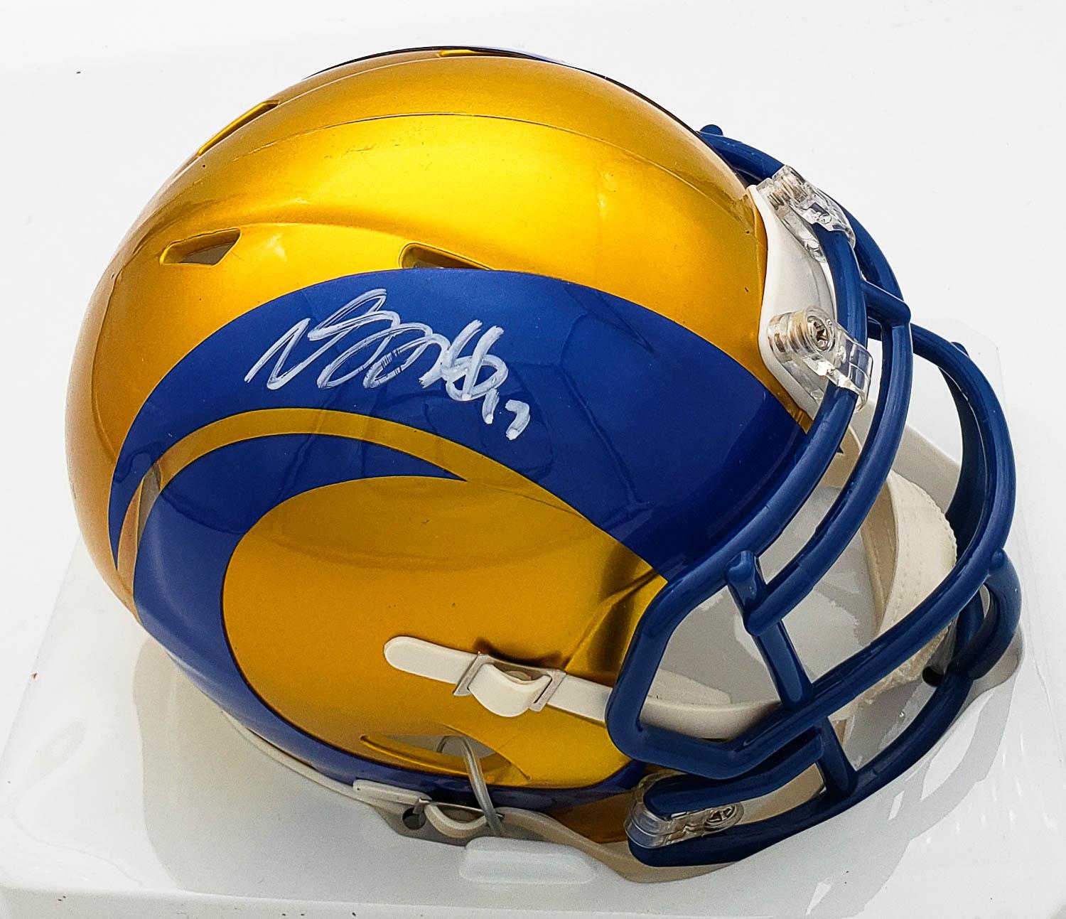 Davante Adams Signed Los Angeles Rams Flash Alternate Speed Mini