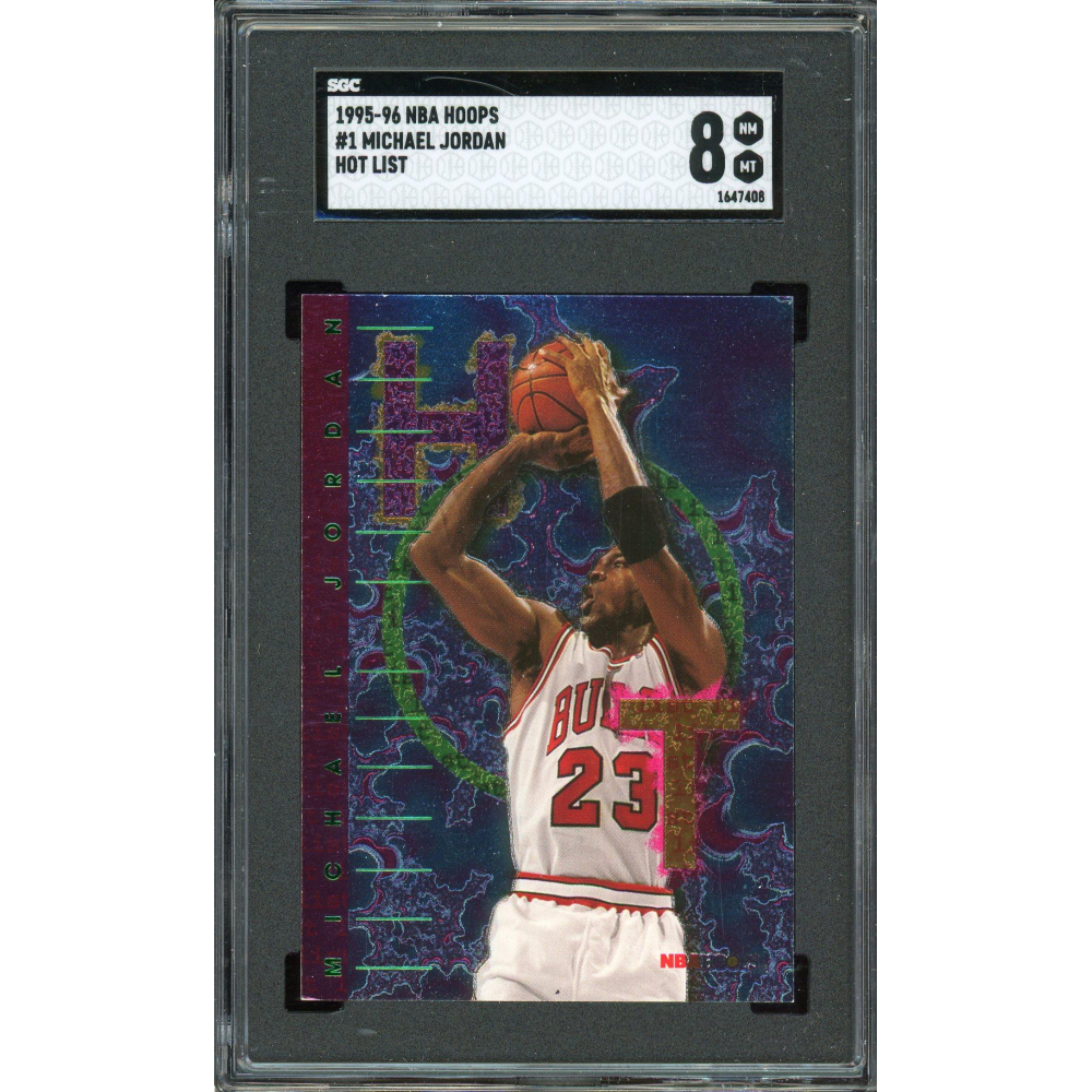Michael Jordan 1995 NBA Hoops Hot List Card #1 SGC 8 | Auction of