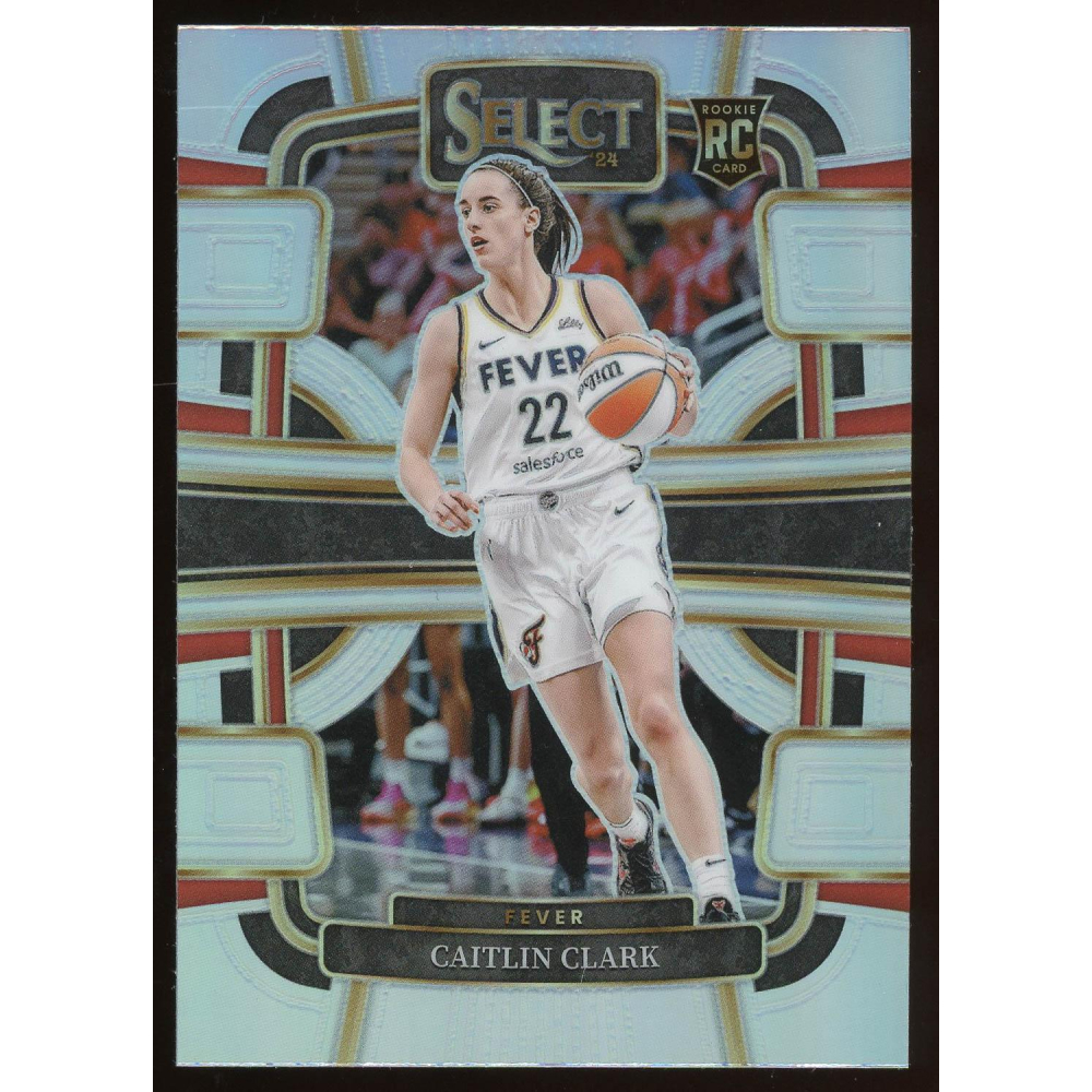Caitlin Clark 2024 Panini Select Silver Prizm Rookie Card #72