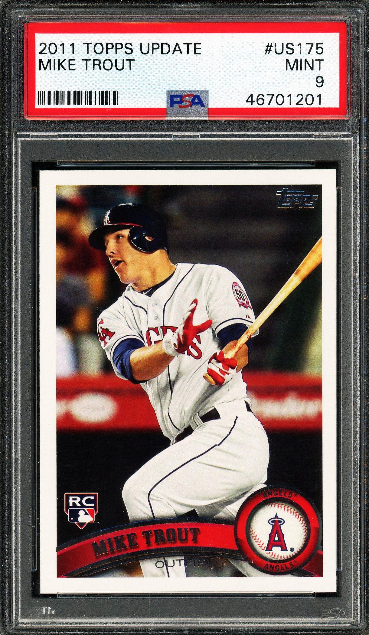 Mike Trout 2011 Topps Update Rookie Card PSA 9 | Auction of Champions