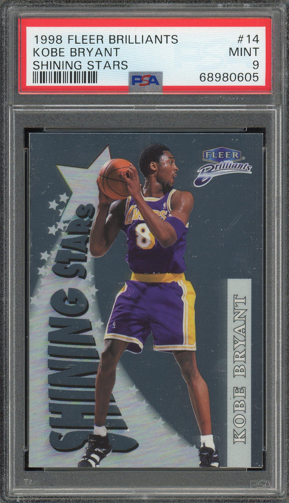 Kobe Bryant 1998 Fleer Brilliants Shining Stars Card #14 PSA