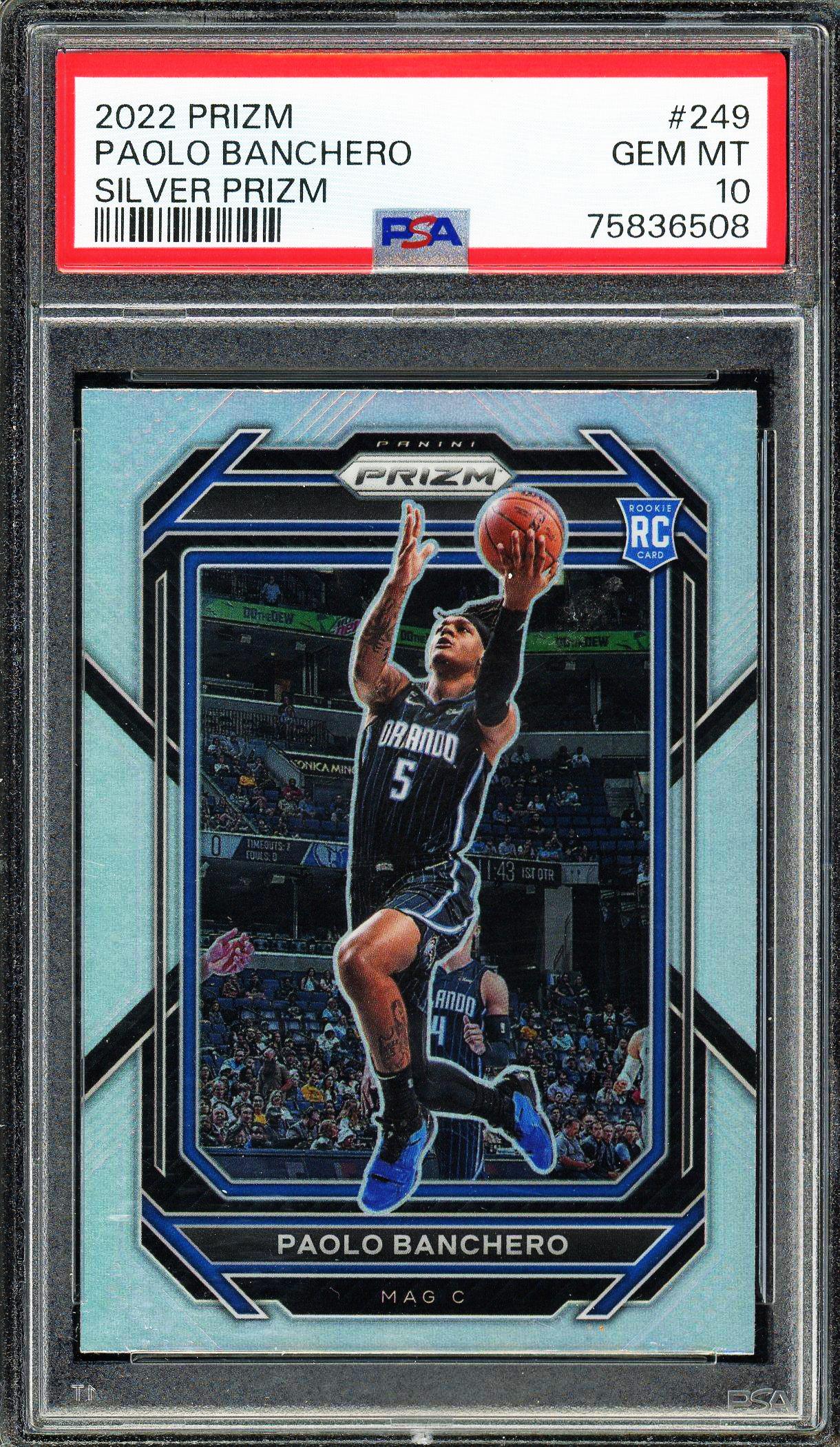 その他 2023 Paolo Banchero Silver Prizm NBA 2023 Panini Prizm #249 Paolo Banchero Silver Holo Rookie RC