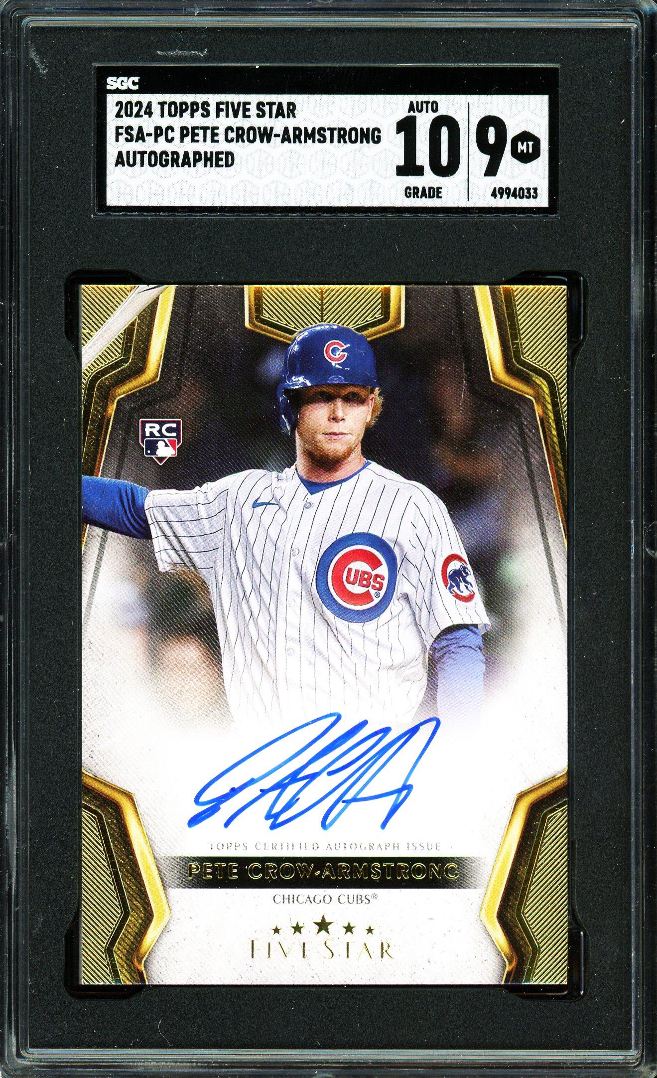 99シリ】Pete crow armstrong PCA サイン topps Pete Crow-Armstrong