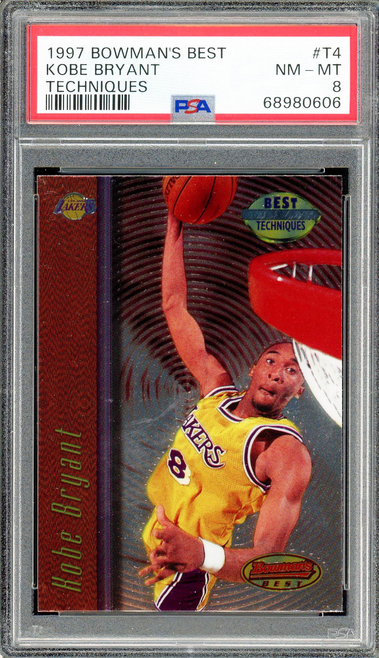 Kobe Bryant 1997 Bowman's Best Techniques Card PSA 8 | Auction of Champions