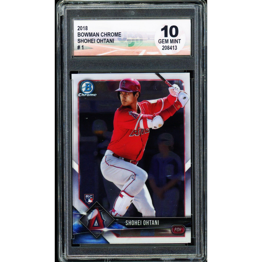 その他 Shohei Ohtani 2018 Bowman Chrome Rookie Shohei Ohtani 2018 Bowman Chrome #1 Green Refractor /99