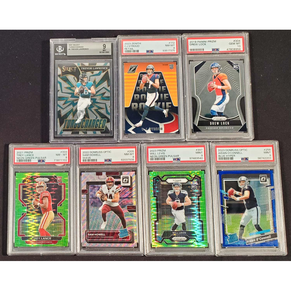 Lot of (7) Graded Rookie Cards (Mostly PSA) | Auction of Champions