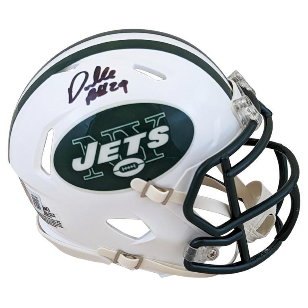 Darrelle Revis Signed New York Jets Speed Mini Helmet (Beckett