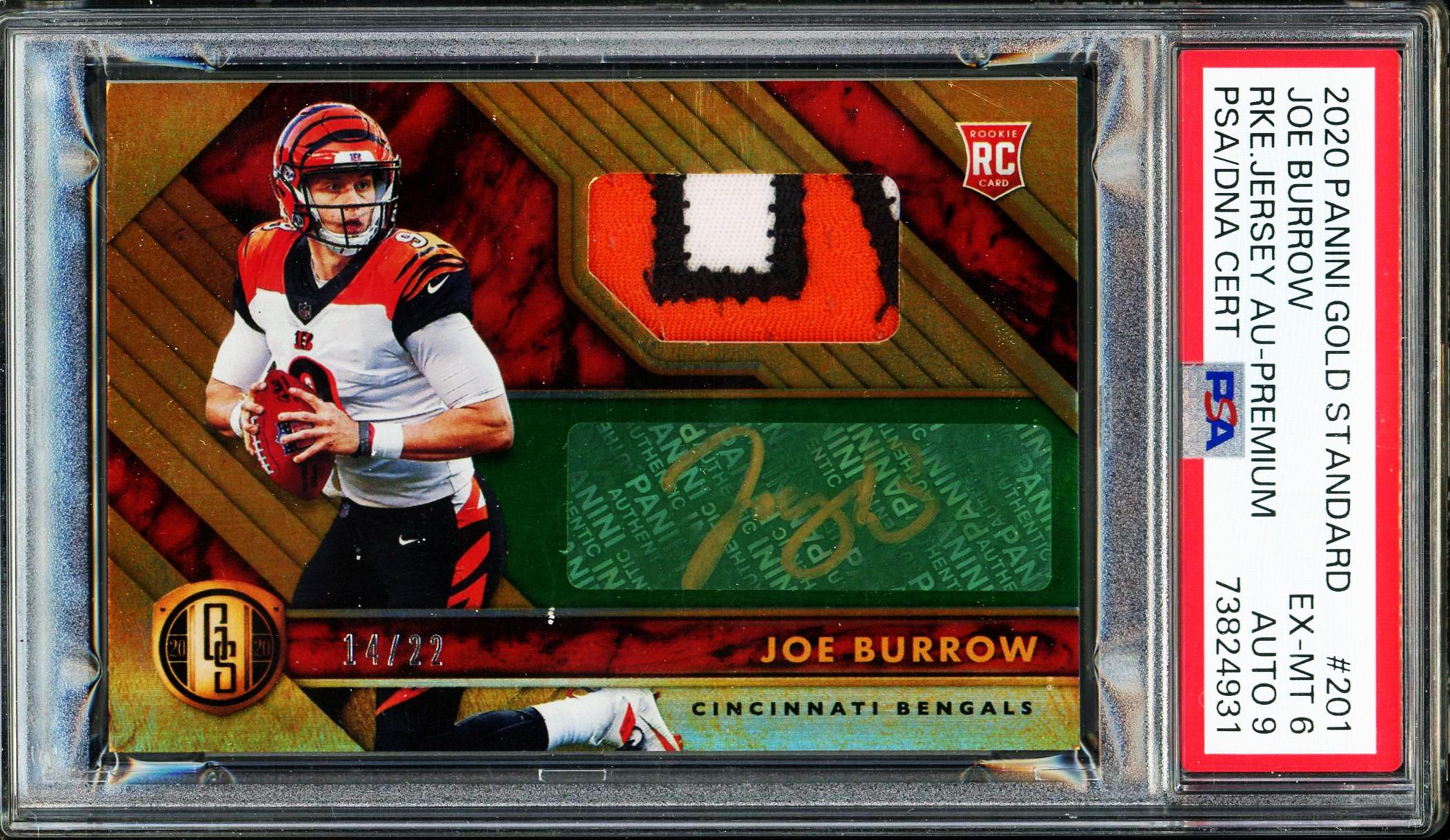 joe burrow graded card Burrow-2023 Prestige XP Diamond-#61-Bengals-Graded Card-9.5-MT+-US Rock Merch Universe Joe Burrow Cincinnati Bengals Autographed